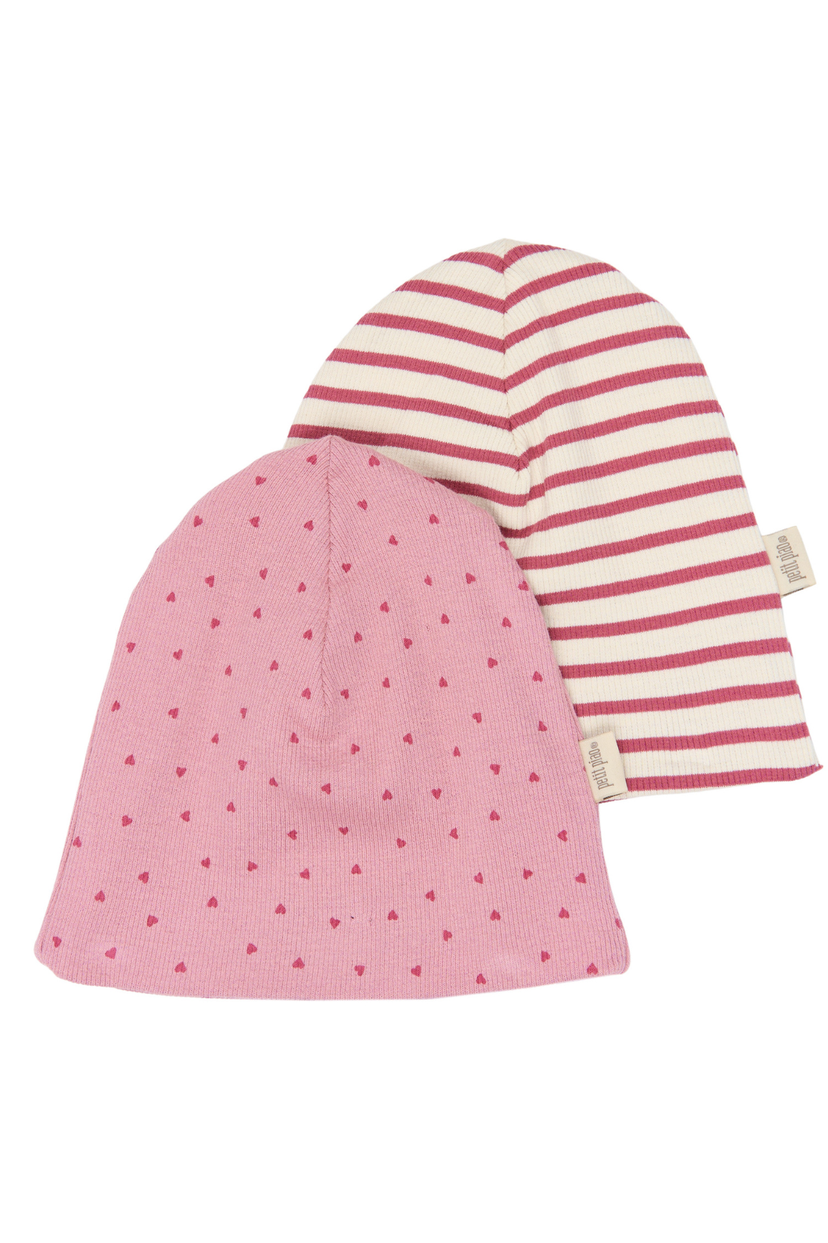2er-Pack Beanie aus Modal-Mix | Mauvewood Striped