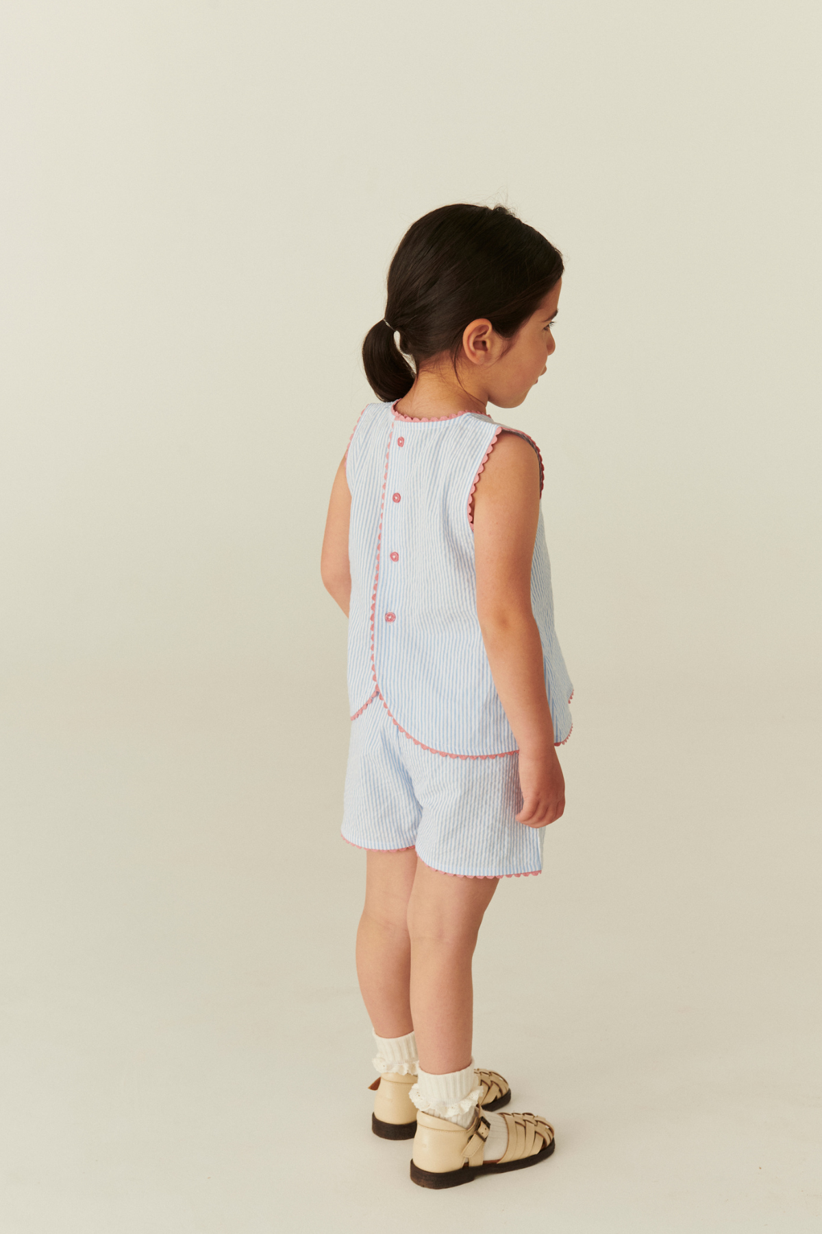 Seersucker Set "Deco" | Sky Blue