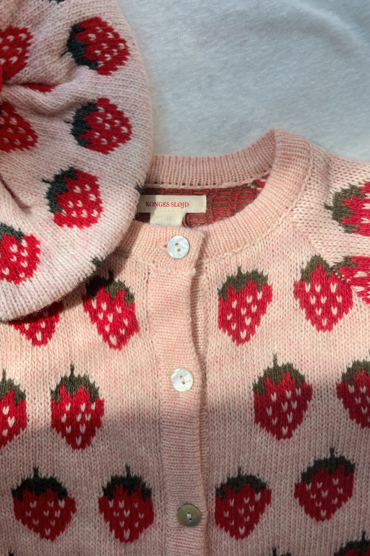 Strick Cardigan "Belou" | Strawberry