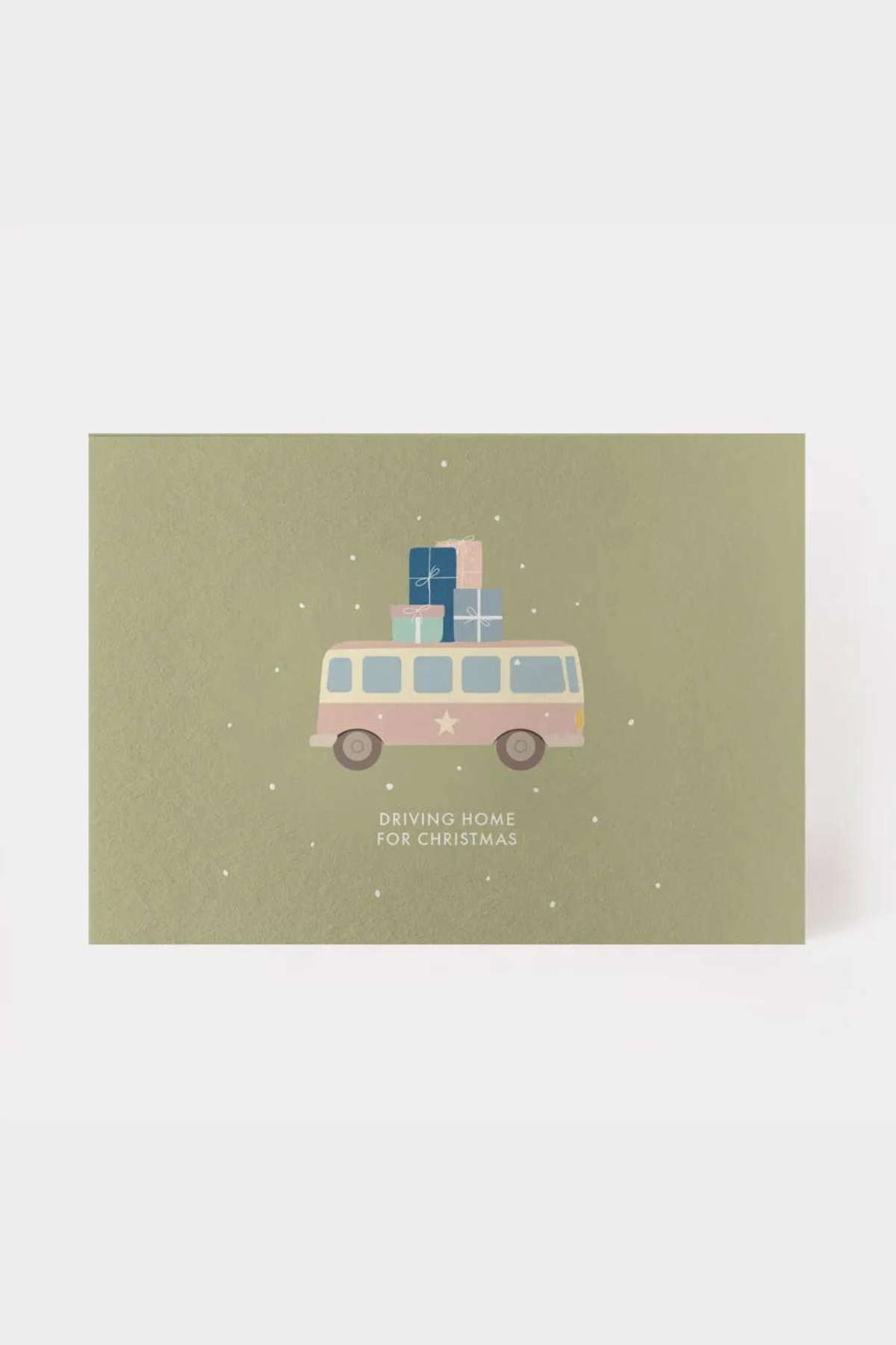 Postkarte  "Driving home for christmas"