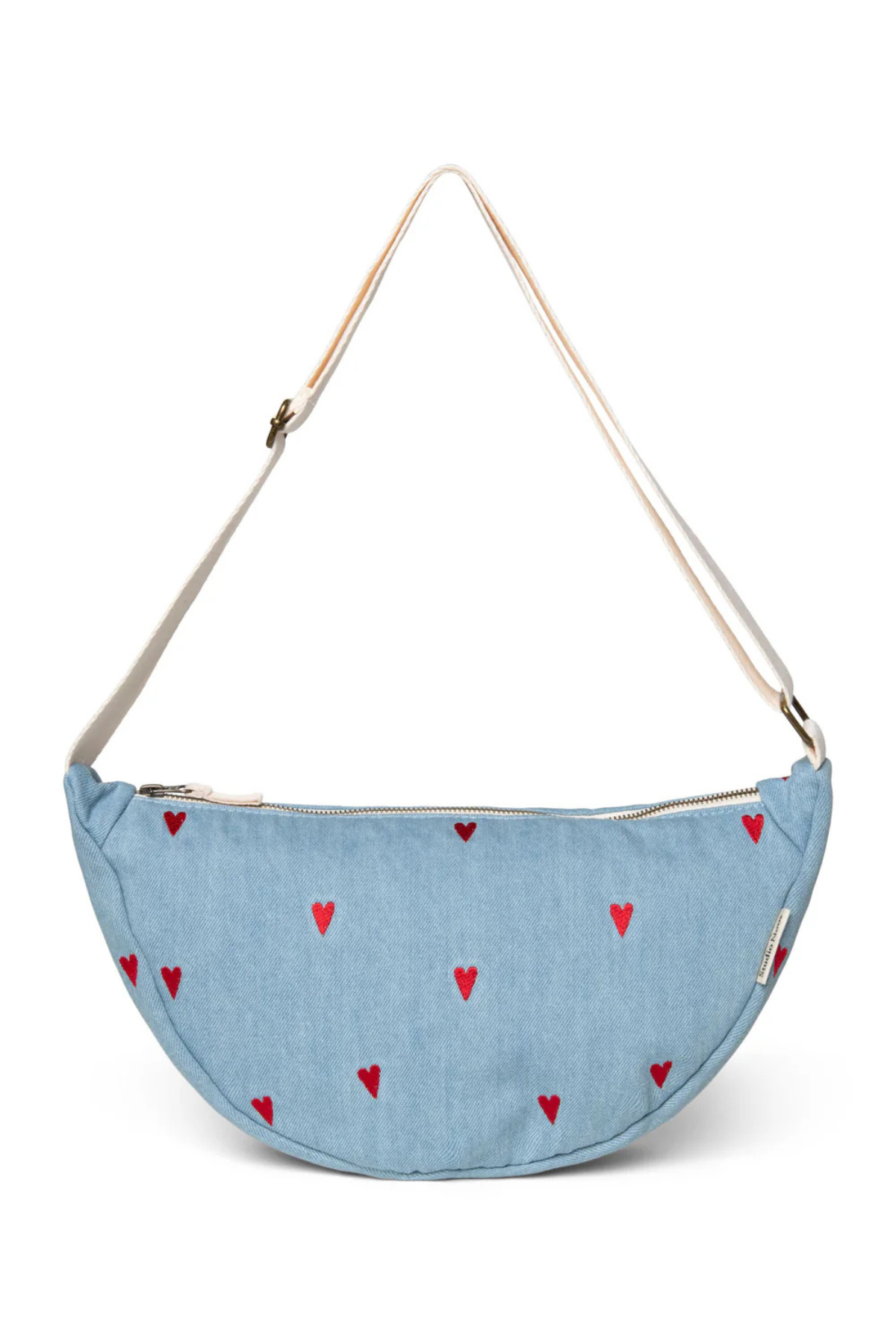Mom Umhängetasche | Denim Hearts