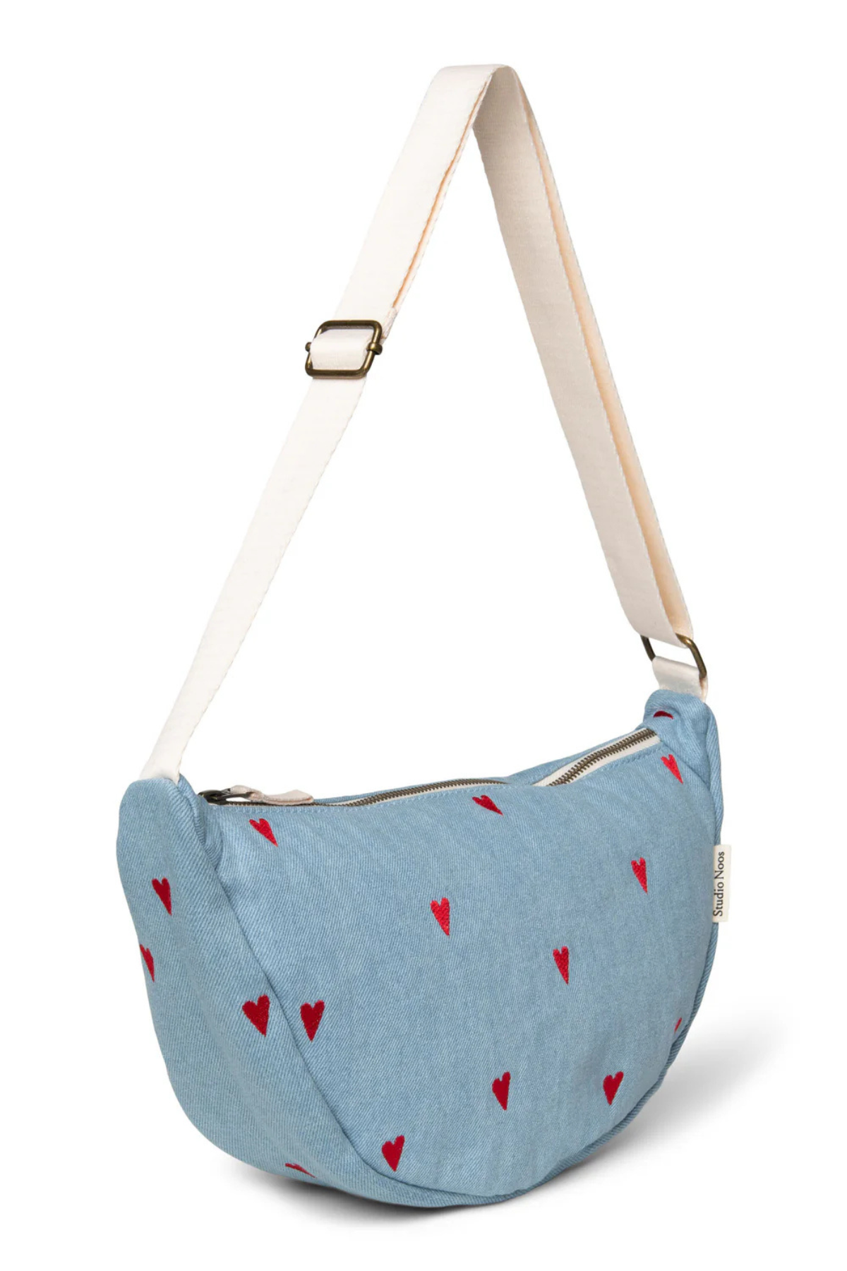 Mom Umhängetasche | Denim Hearts