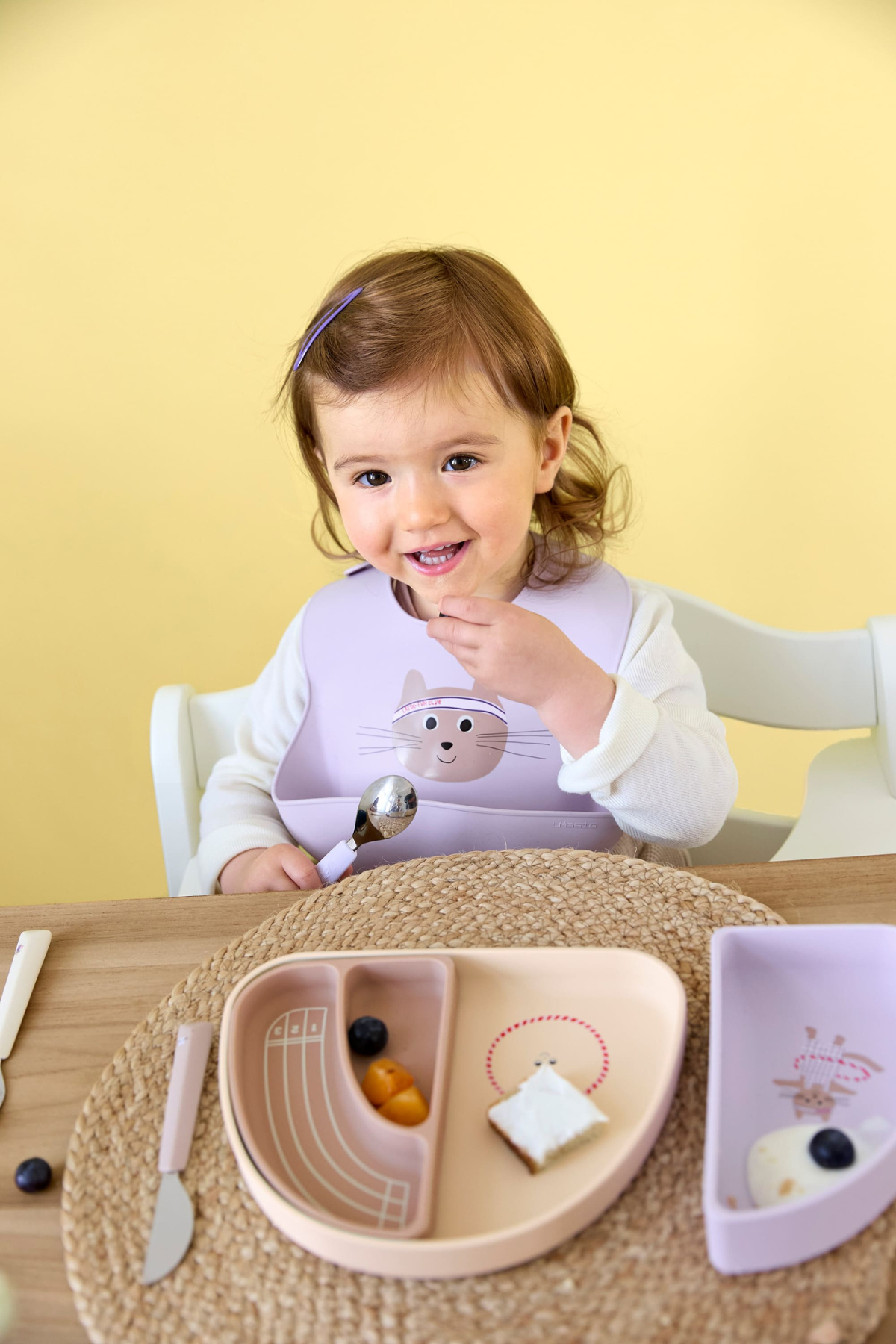 Silikon-Lätzchen "Tiny Team" | Cat