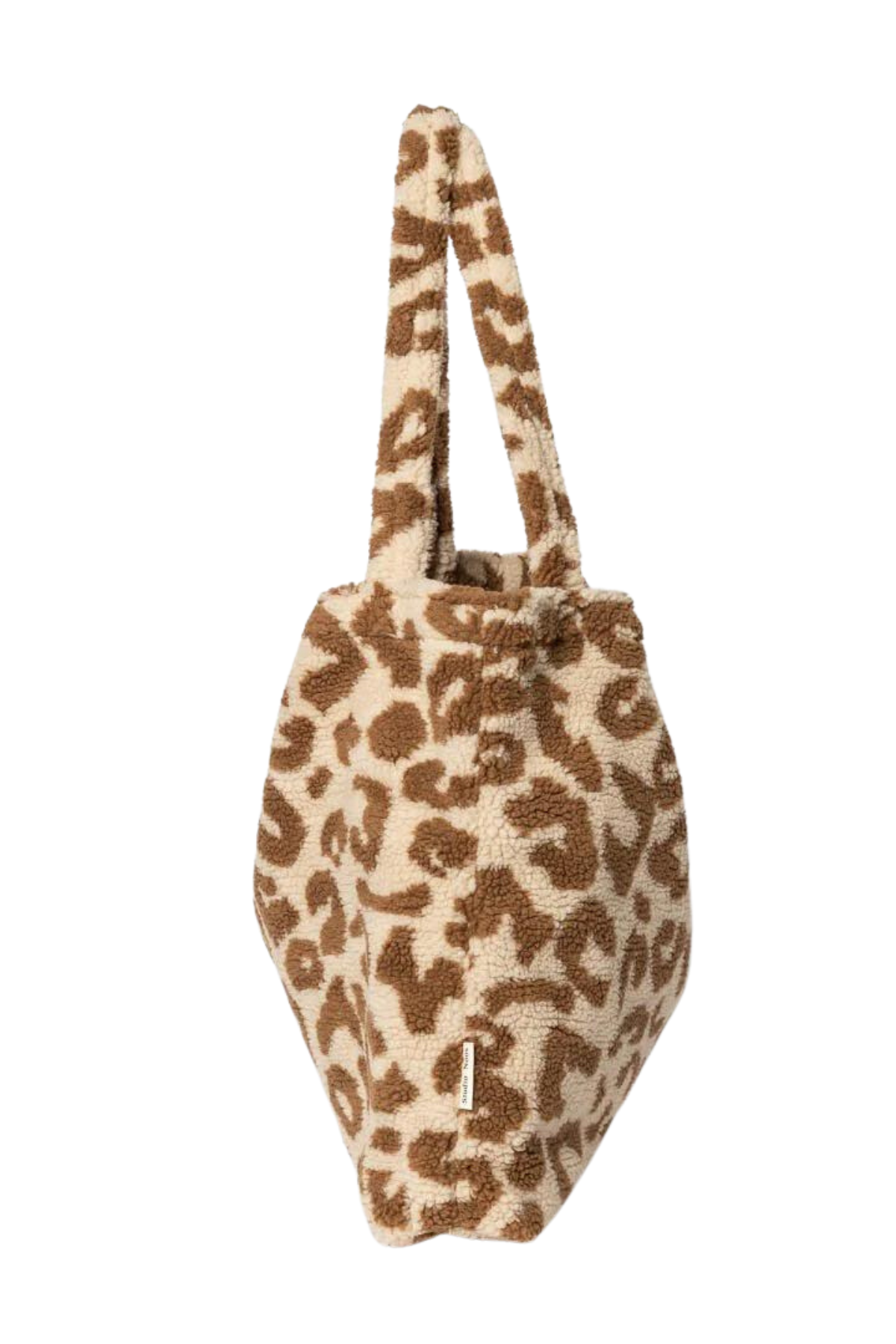 Mom Bag | Leopard Teddy Ecru