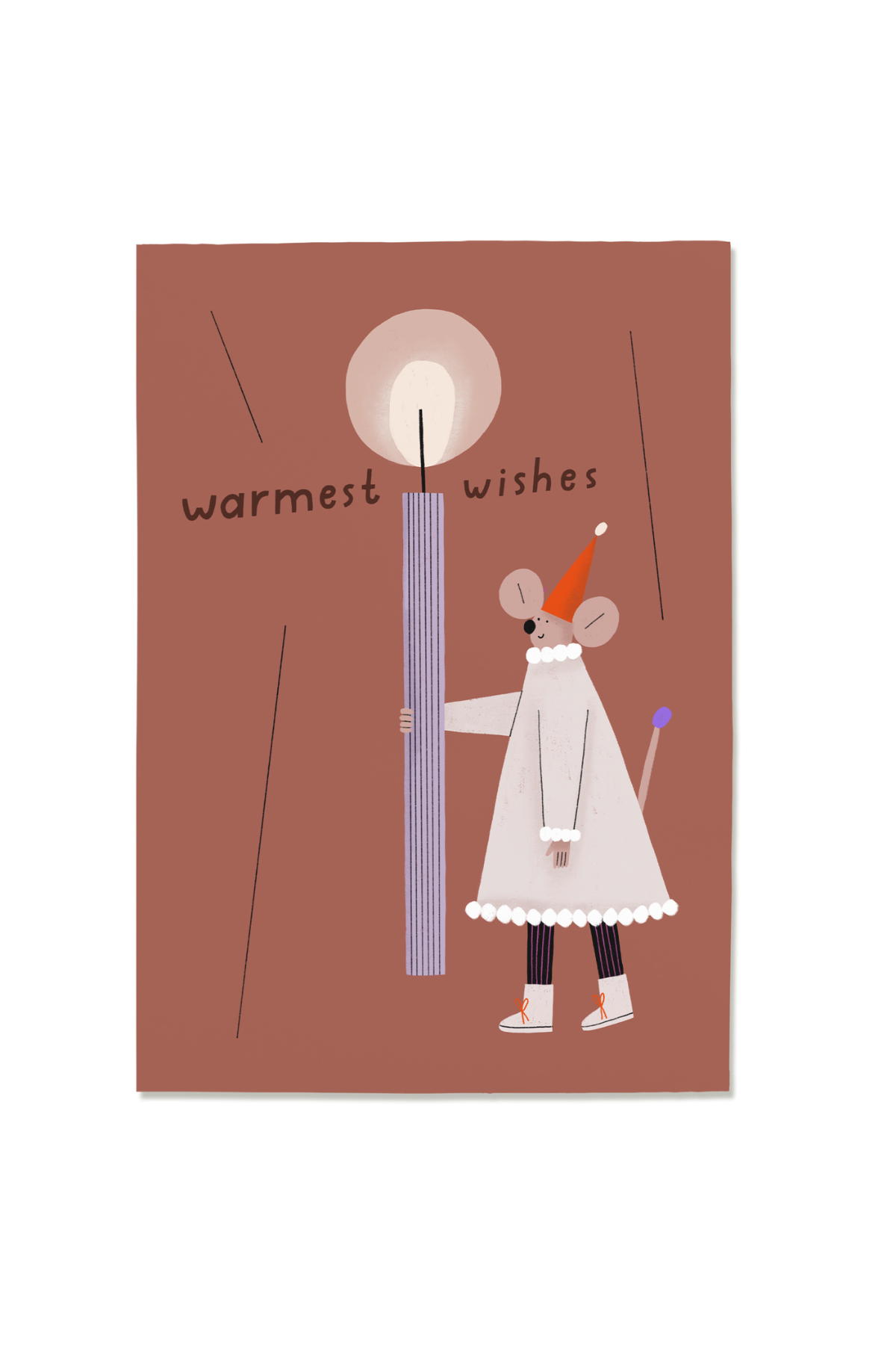 Postkarte „Warmest Wishes“