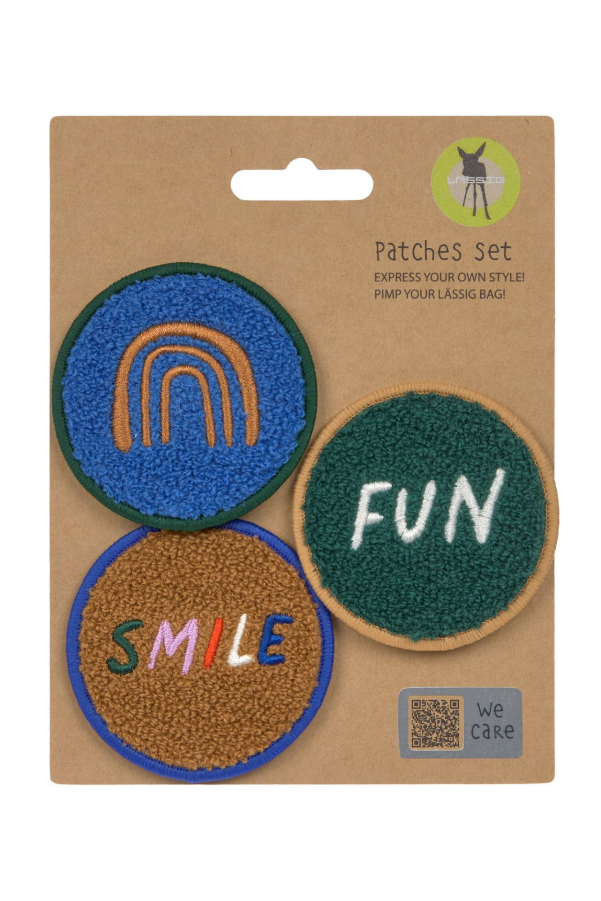 3er Set Patches "Little Gang" | Smile/Fun