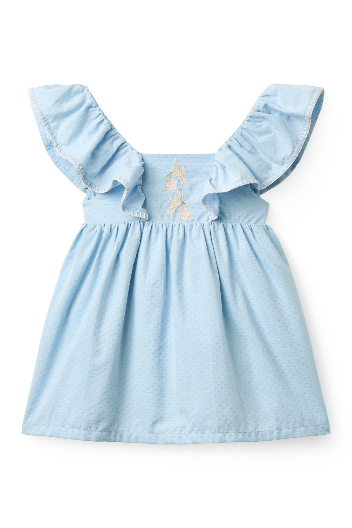 Kleid mit Rüschen | Light Blue