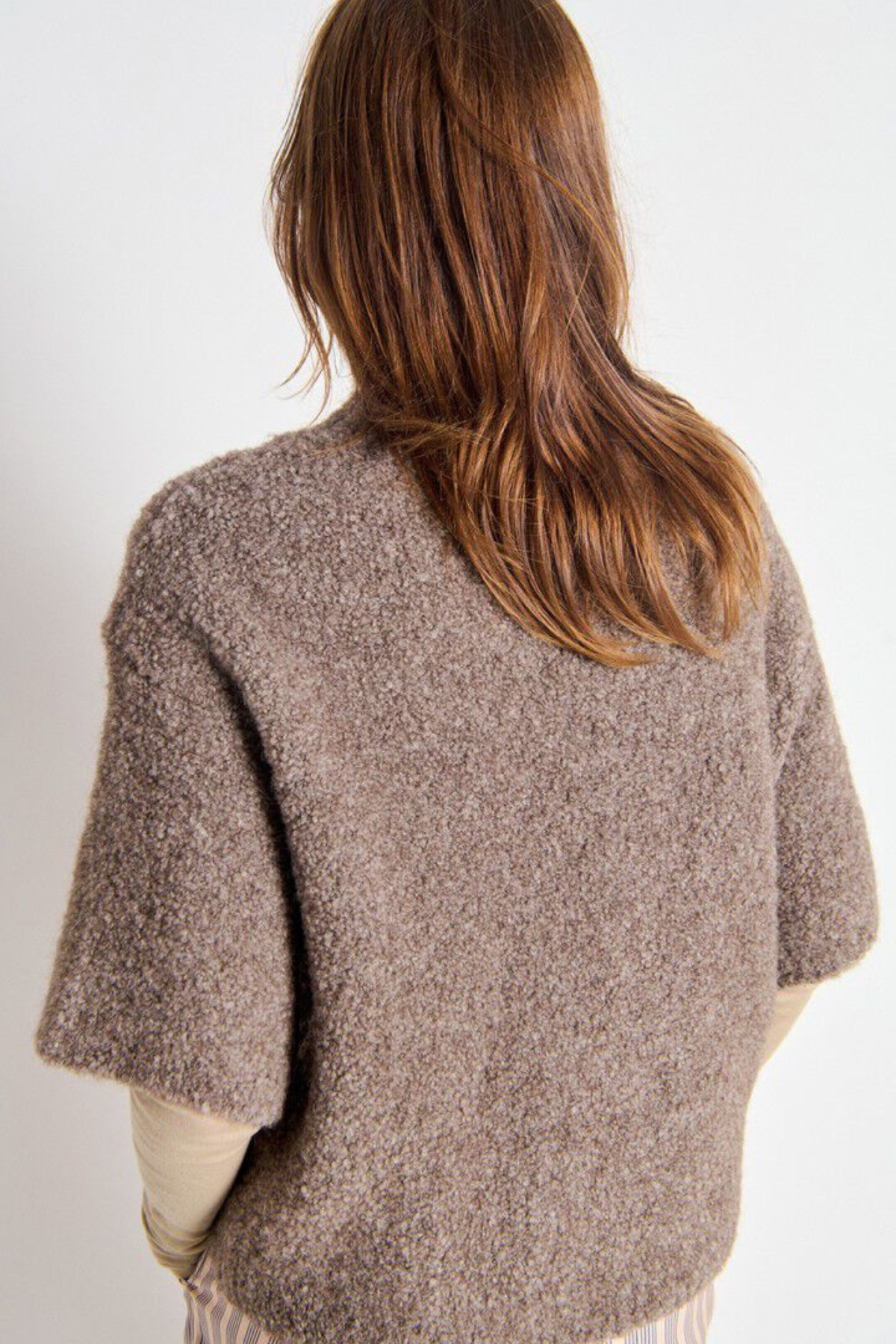 Kurzarmpullover „Zolly“ für Erwachsene | Taupe