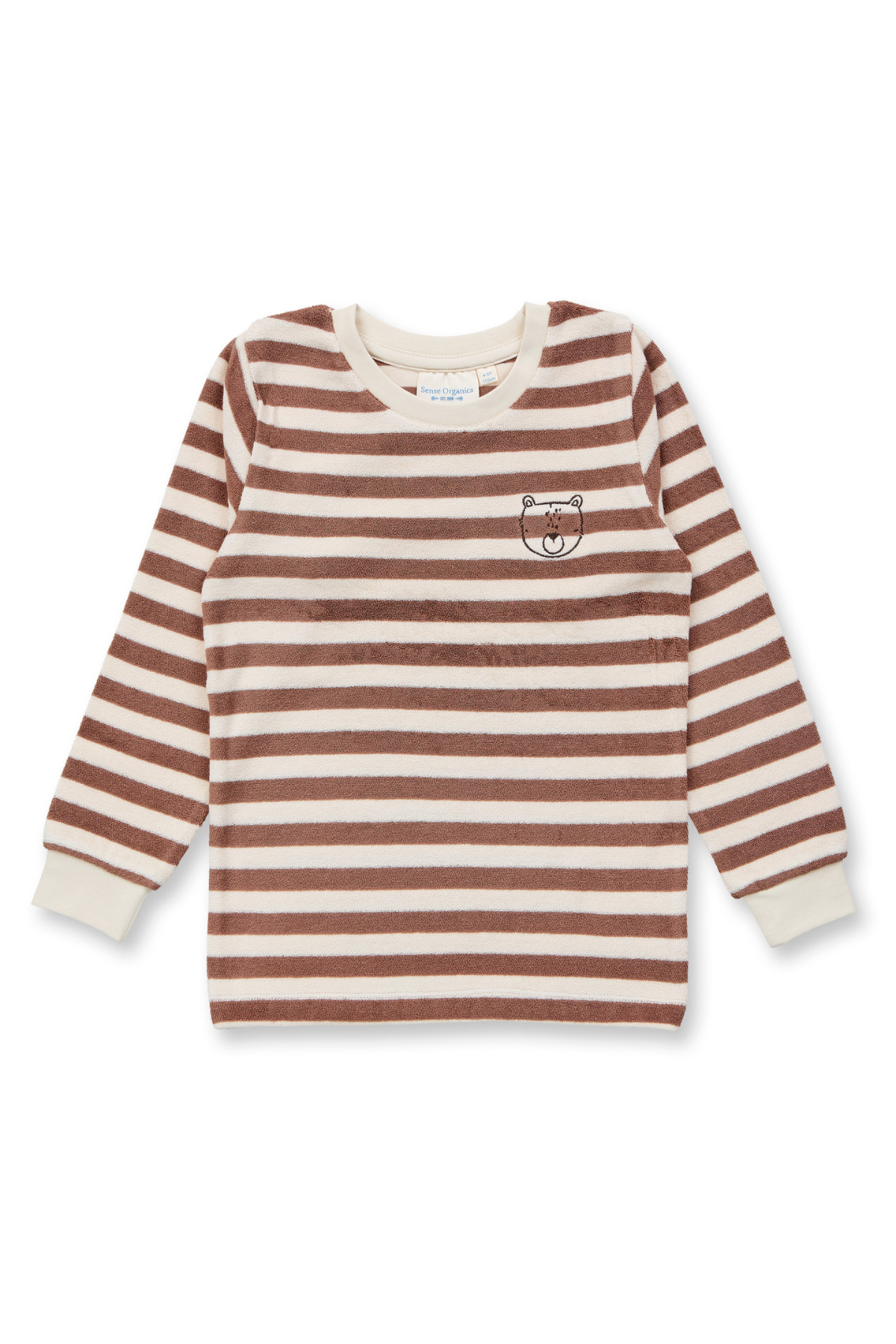 Schlafanzug "Terry" | Nougat Stripes