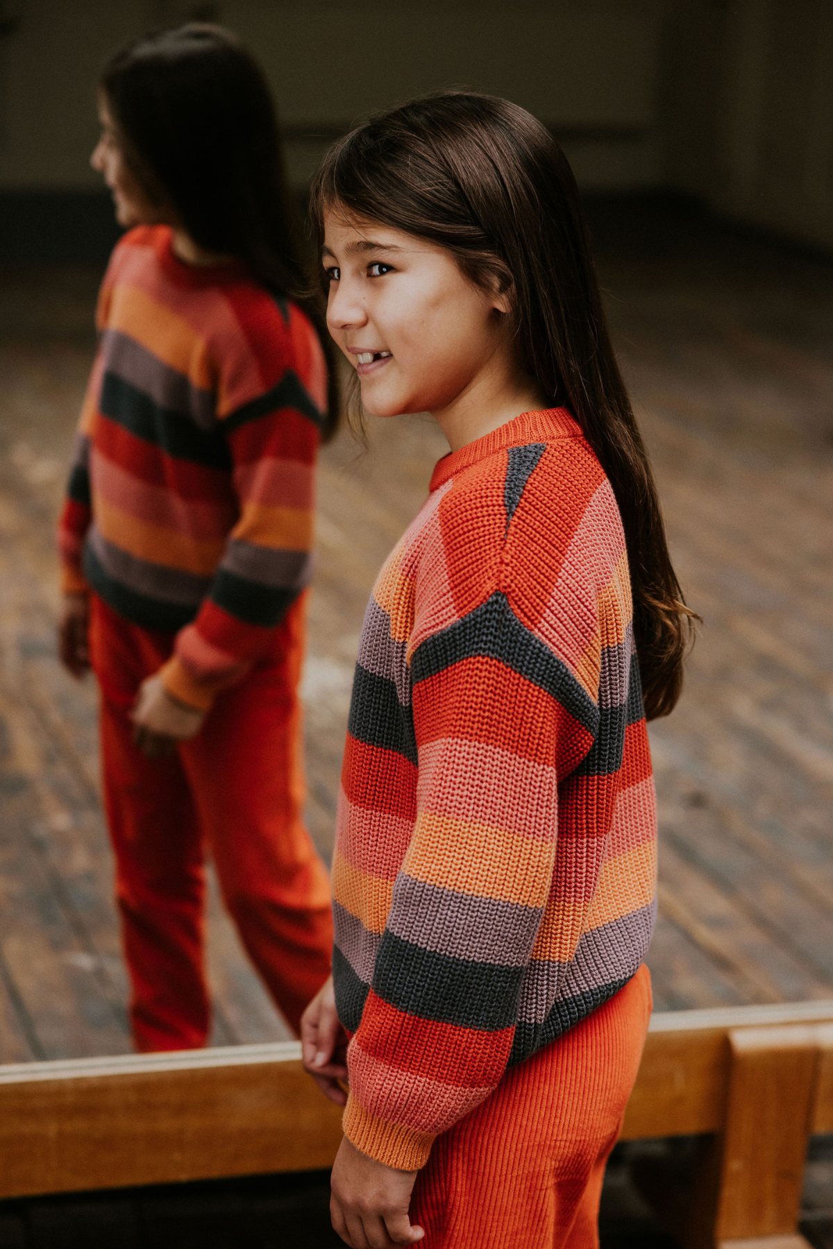 Chunky Knitted Sweater "Rainbow"