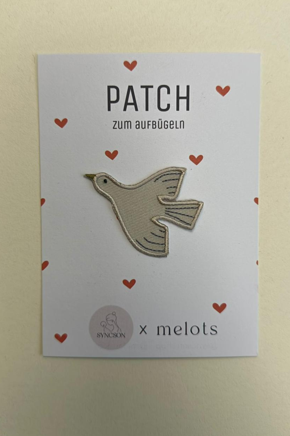 Patch "Tauben" zum Aufbügeln