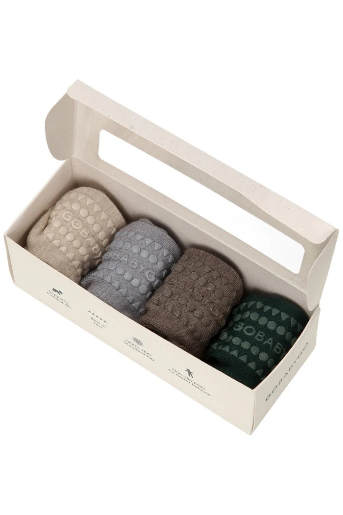 Rutschesocken: 4er Combo Box | Merinowolle