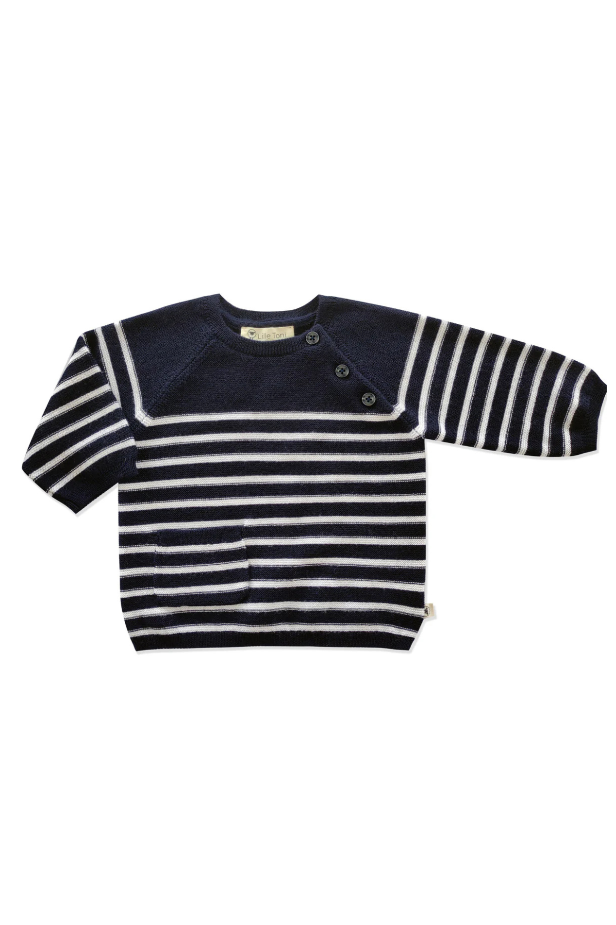 Pullover "Anna" aus Merinowolle | Marine Creme