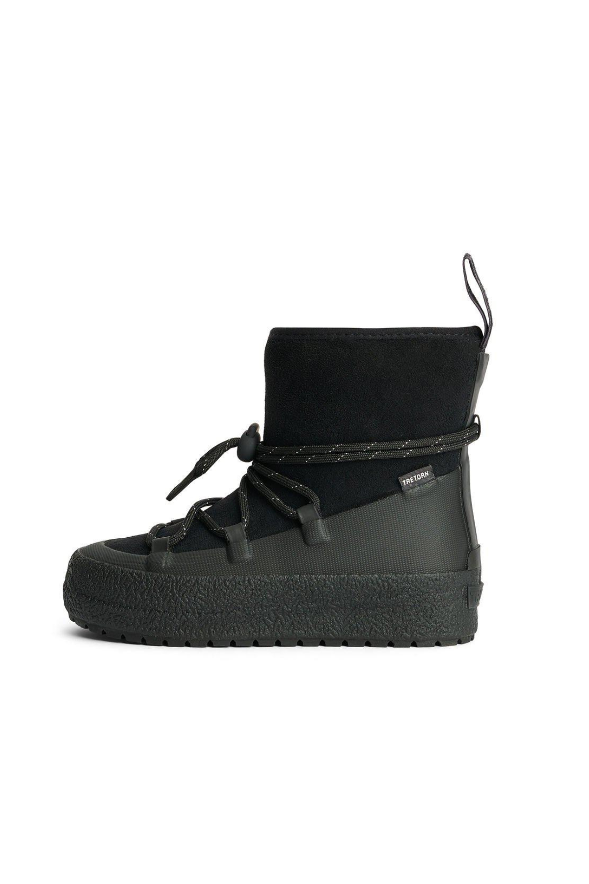"Aspa Hybrid Jr" wasserdichter, gefütterter Stiefel | Jet Black