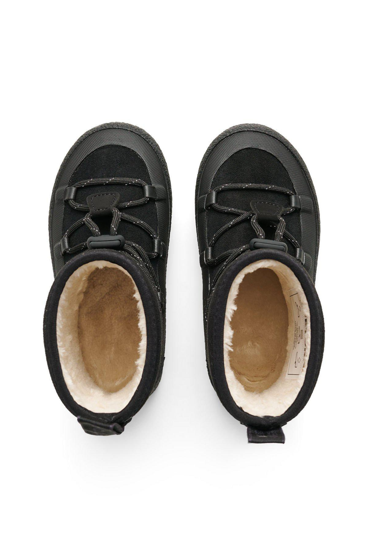 "Aspa Hybrid Jr" wasserdichter, gefütterter Stiefel | Jet Black