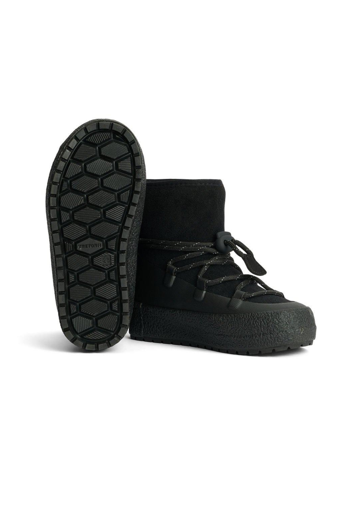 "Aspa Hybrid Jr" wasserdichter, gefütterter Stiefel | Jet Black