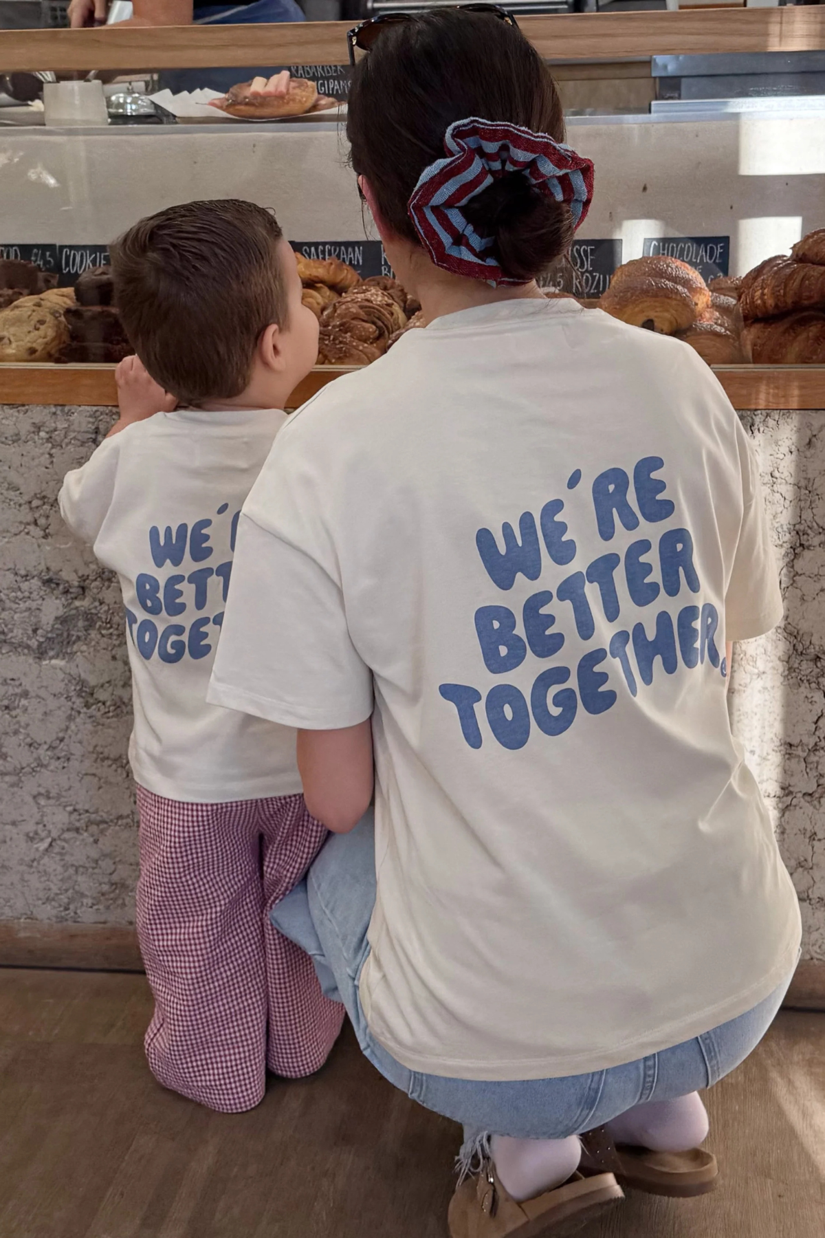 Shirt "Better Together" Kids | beige/blue