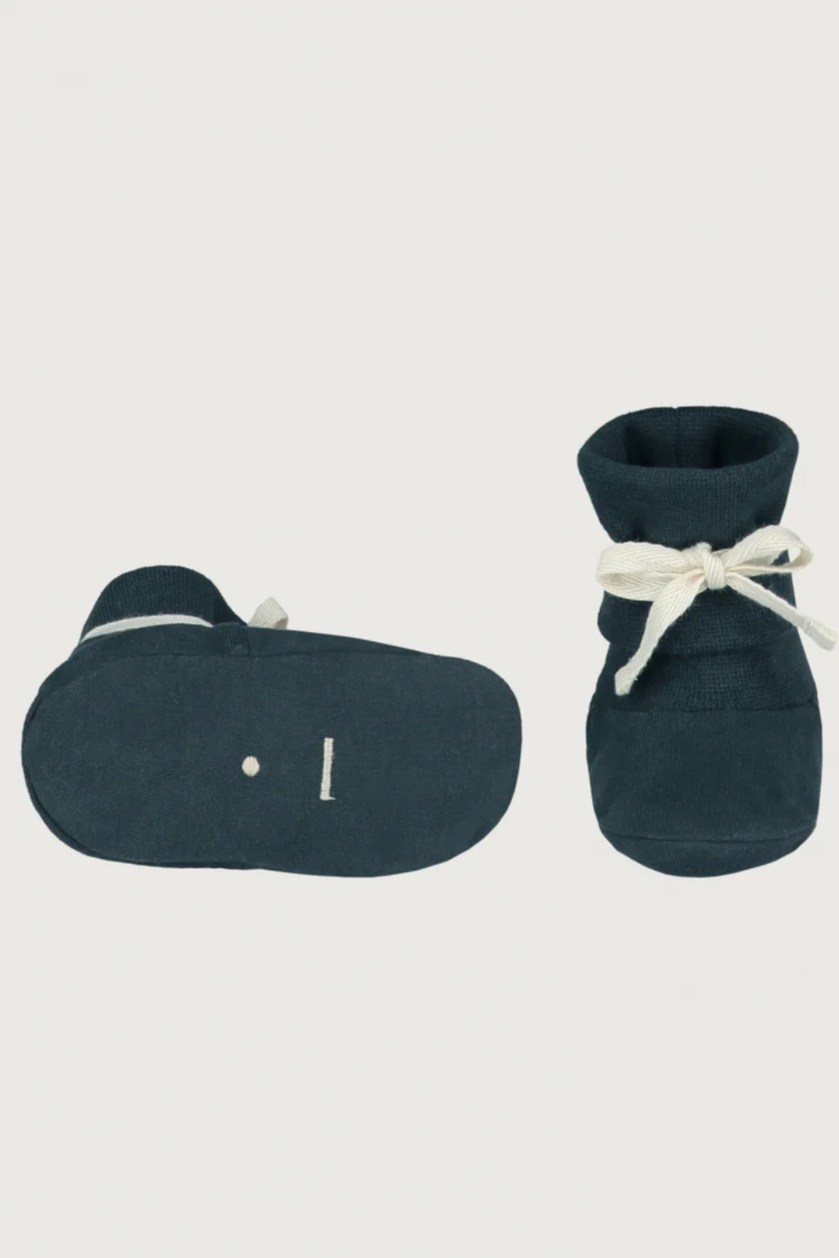 Baby Ribbed Booties | Blue Gray