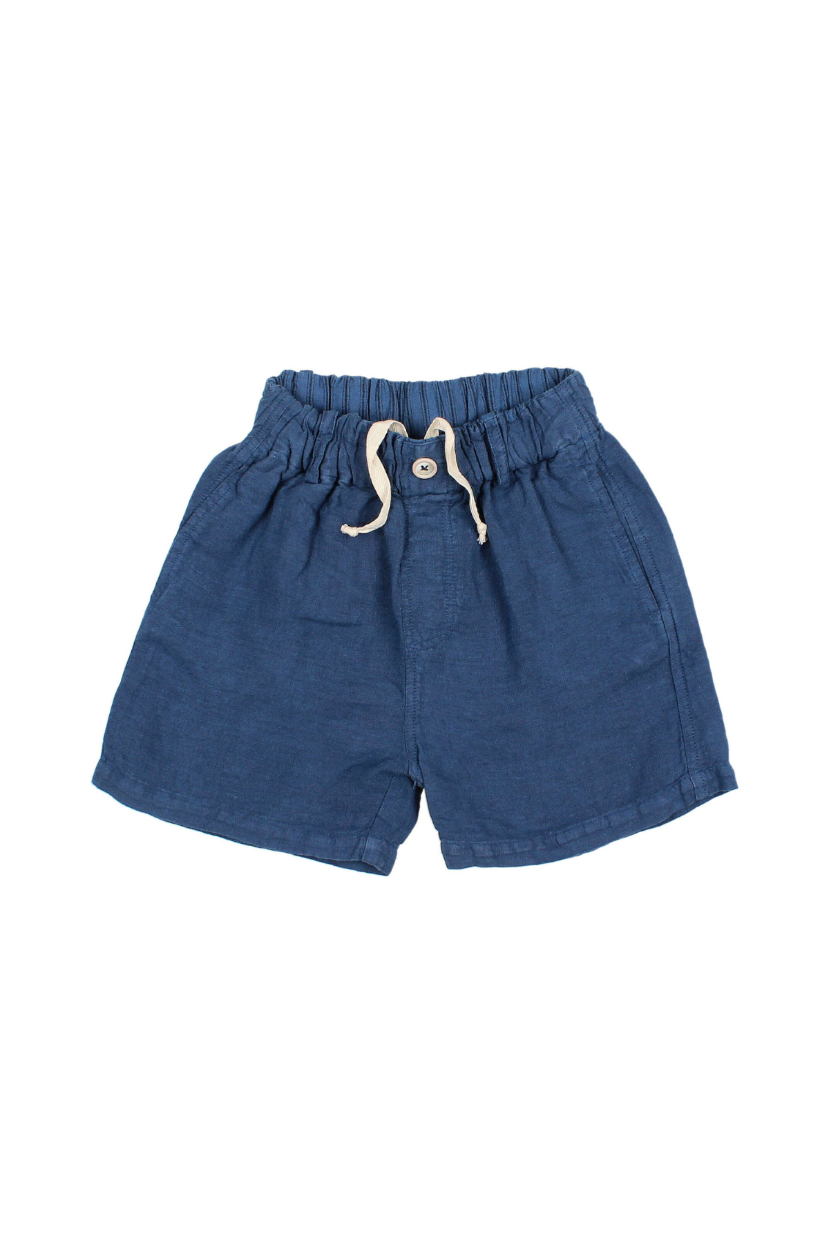 Bermuda-Shorts aus 100% Leinen | Navy