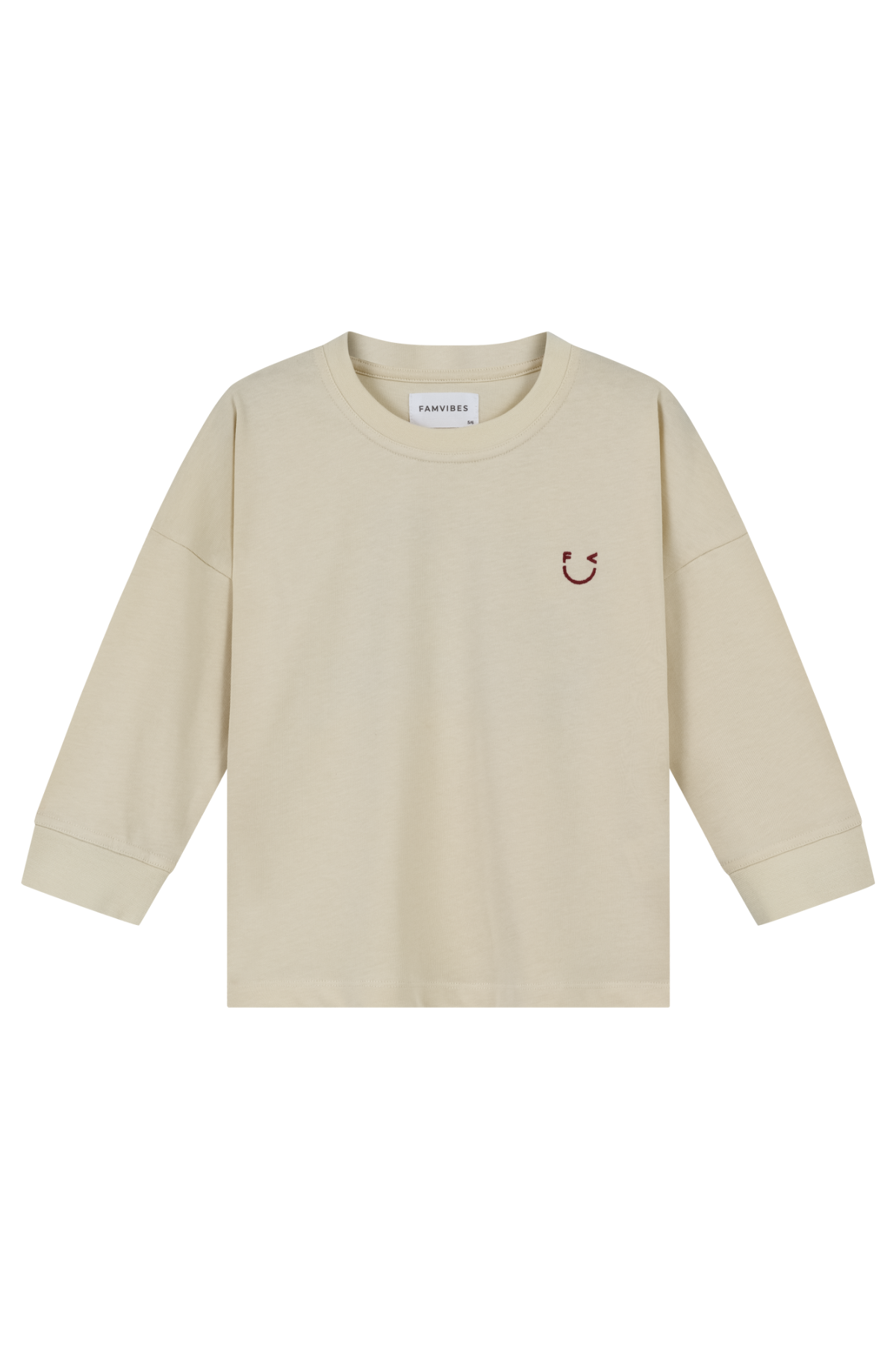Longsleeve "Better Together" Kids | Beige/Burgundy
