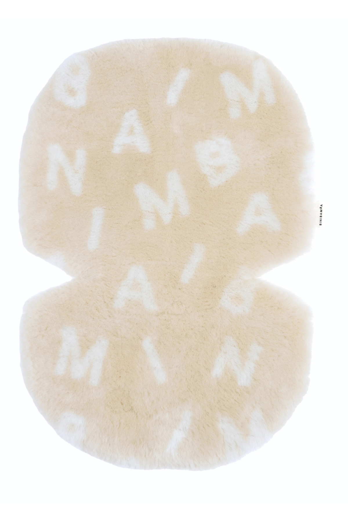 Lammfell Snuggler für Buggy oder Kinderwagen | Alphabet