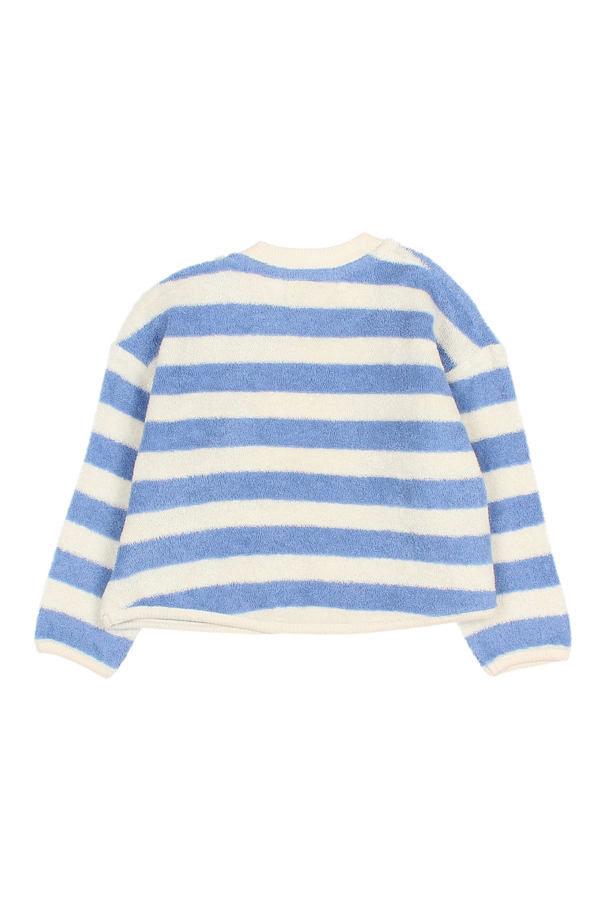 Gestreiftes Sweatshirt aus Bio-Baumwoll-Frottee