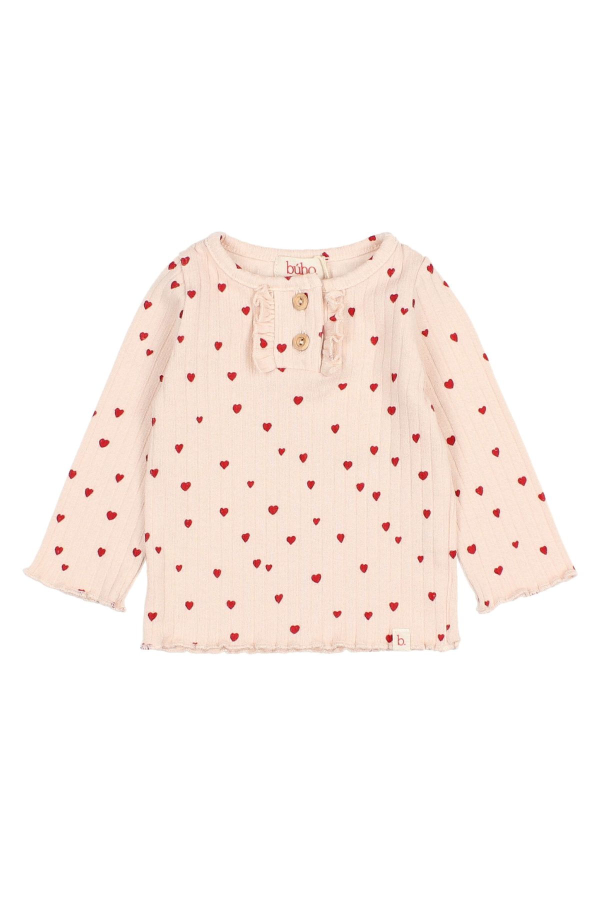 Longsleeve "Mini Cuore" für Babys | CREAM PINK