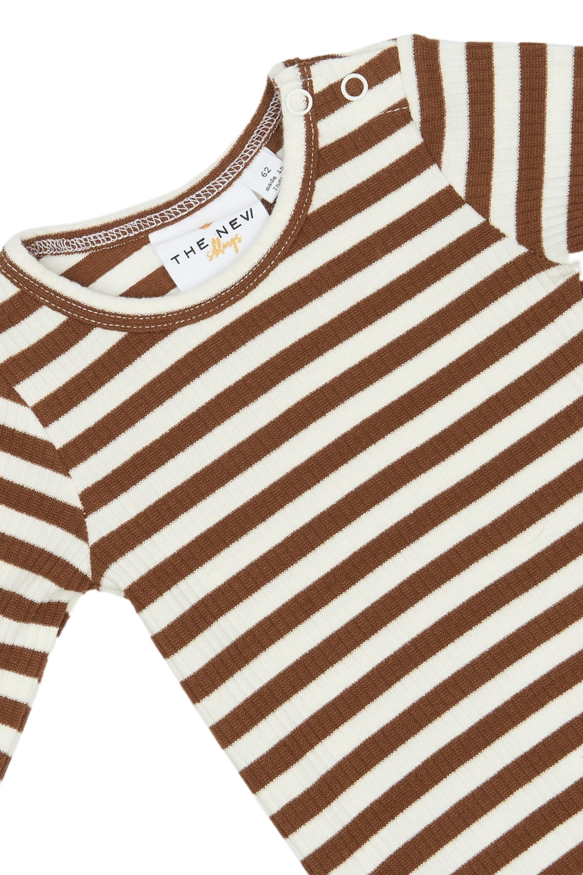 Ripp-Langarmbody "Fro" | Toffee Striped