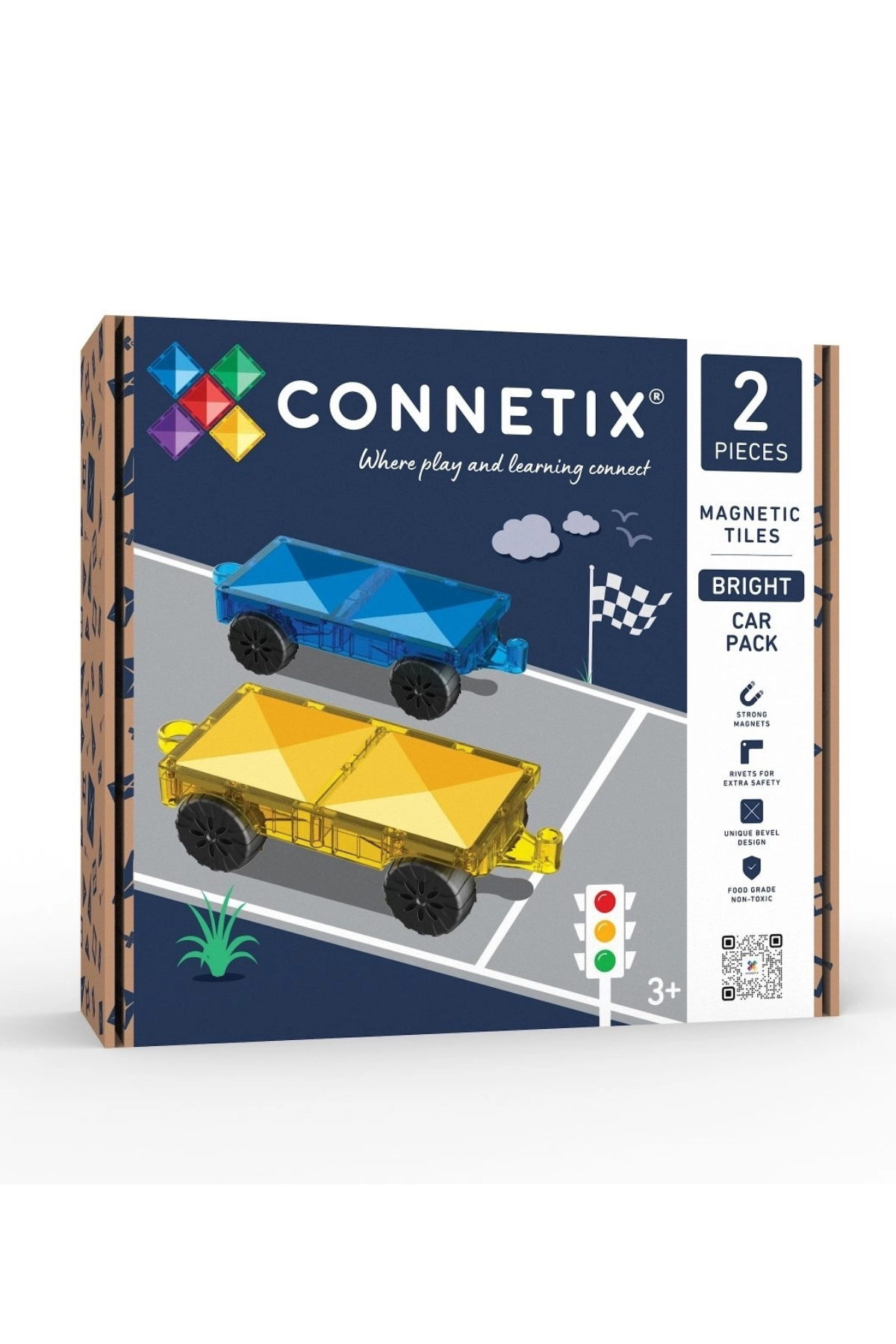 Magnetbausteine "Bright Car Pack" 2 Teile