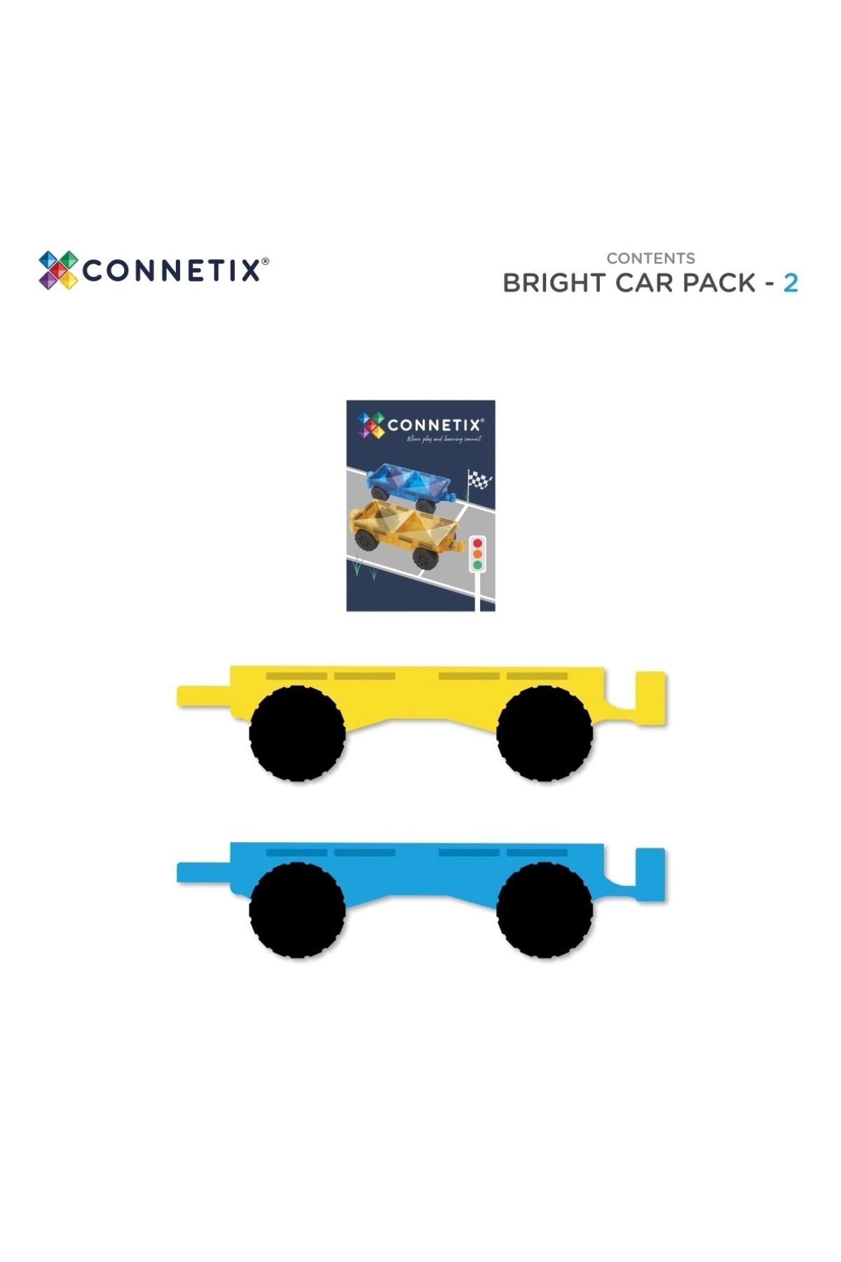 Magnetbausteine "Bright Car Pack" 2 Teile
