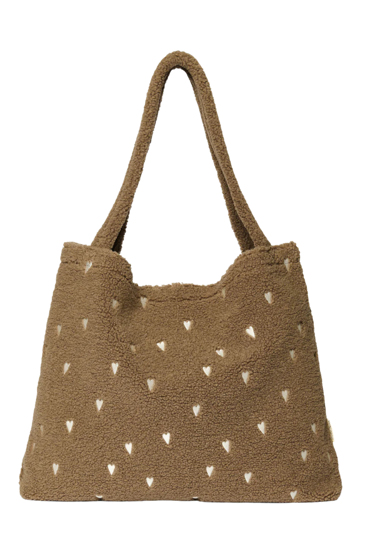 Mom Bag | Teddy Brown Hearts