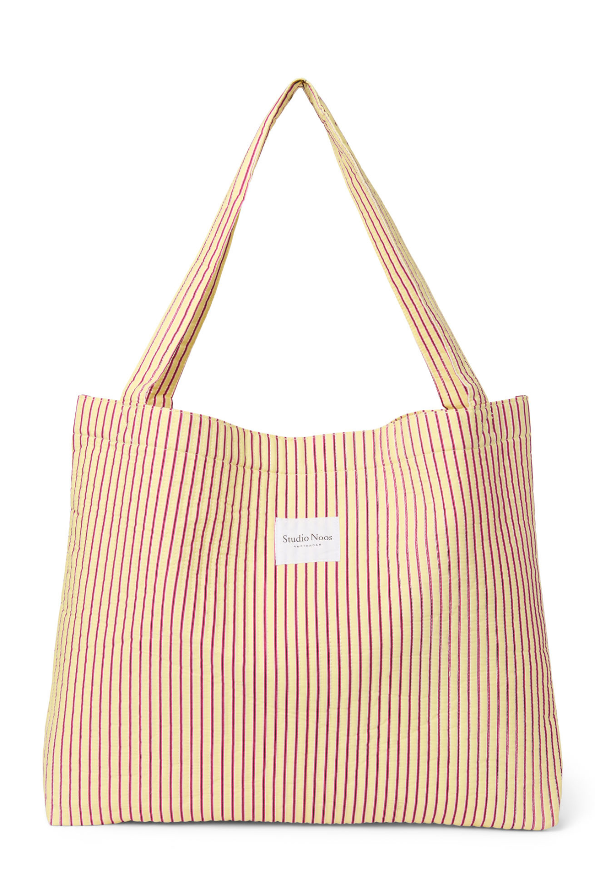 Mom Bag | Butter Yellow Poplin Stripe