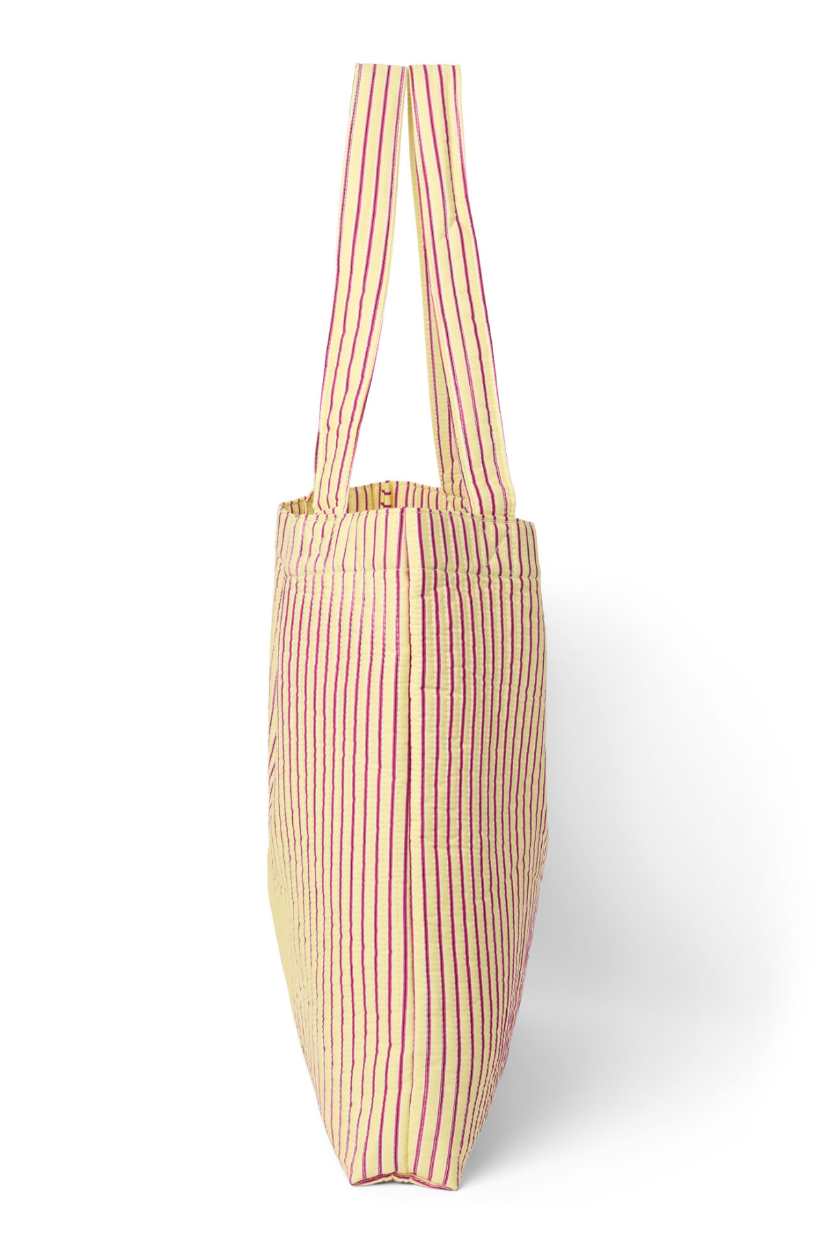 Mom Bag | Butter Yellow Poplin Stripe
