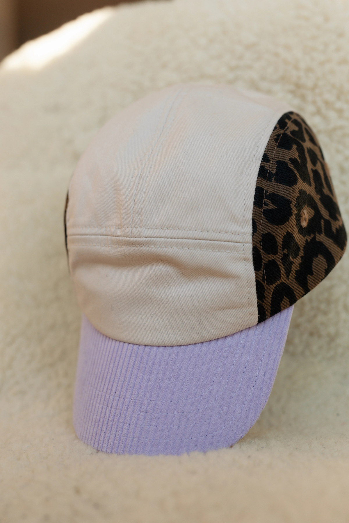 Kids Cap "LEO light brown/lilac"