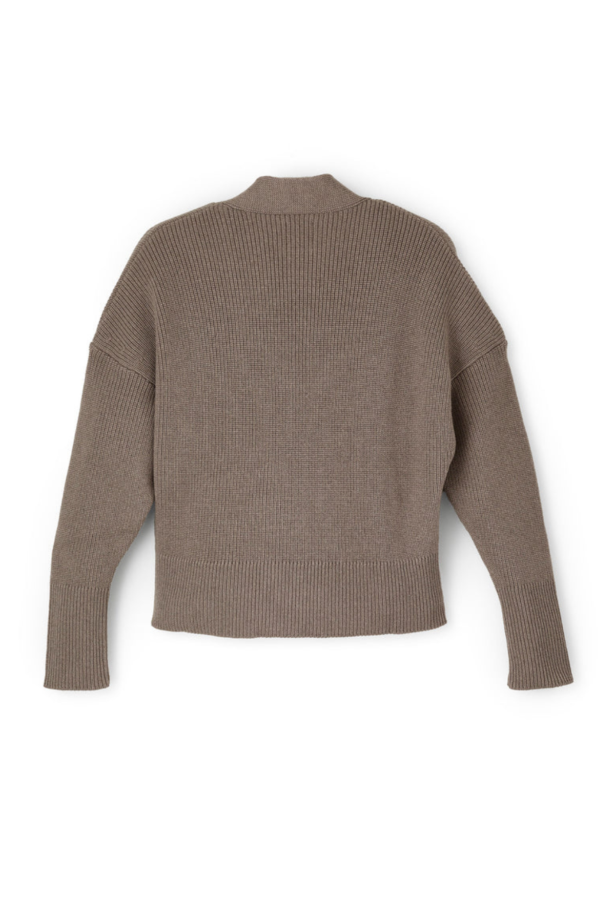 Grobstrick Cardigan für Erwachsene aus Merinowolle| Nuss
