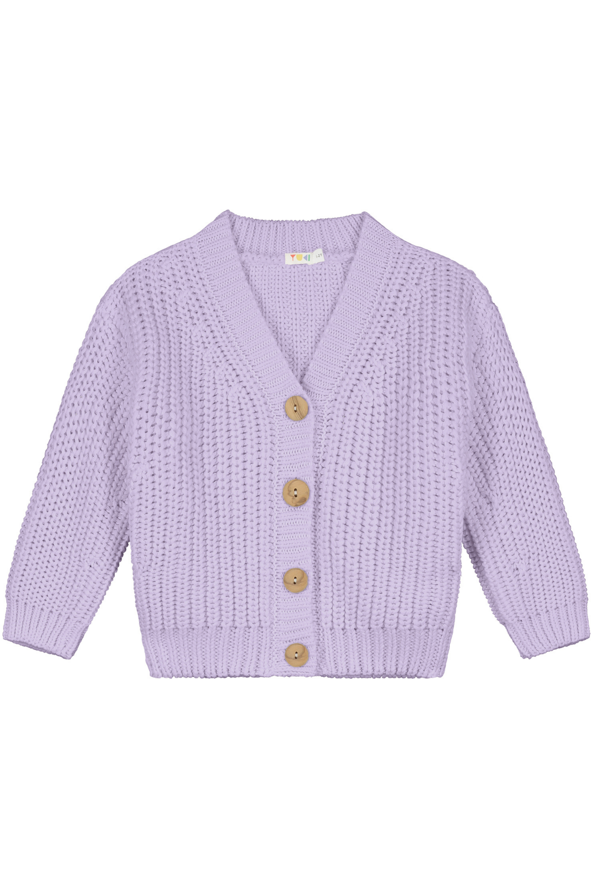 Chunky Knitted Cardigan | Lilac