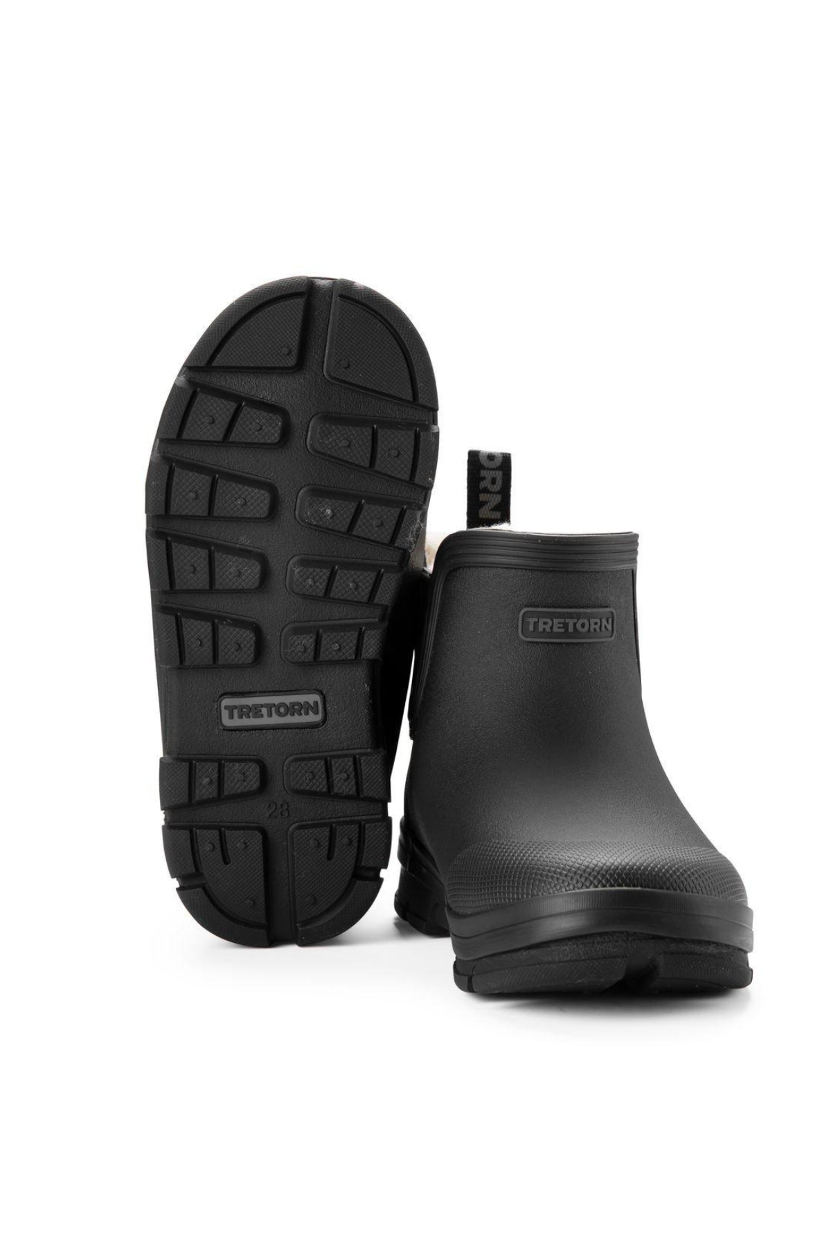"Aktiv Chelsea" wasserdichter, gefütterter Gummistiefel | Black