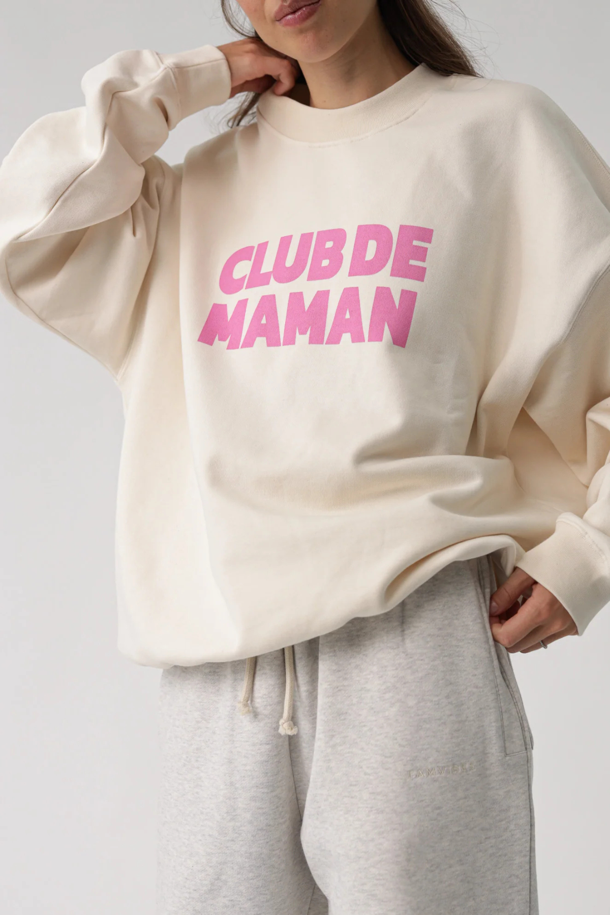 Sweater "Club de Maman" | Light Pink