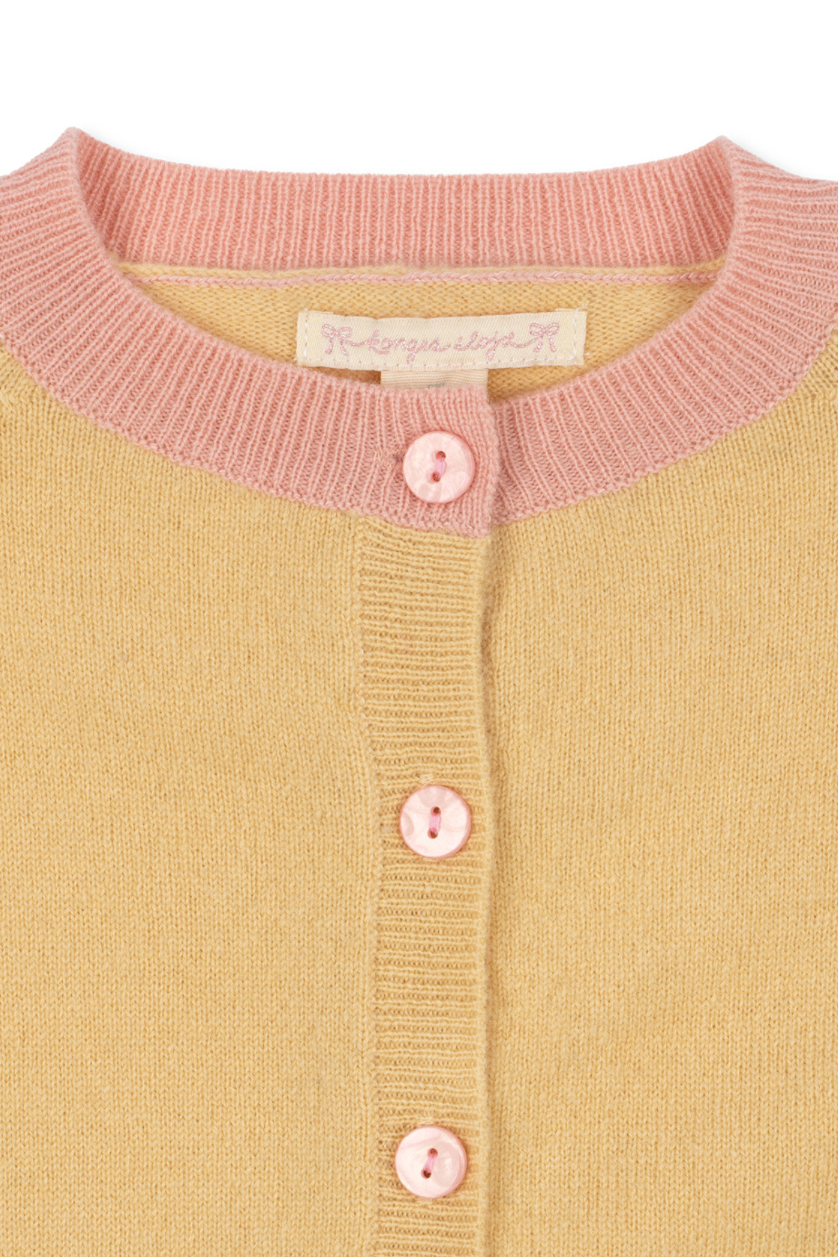 Strick Cardigan "Colletti" aus 100% Wolle | Yellow
