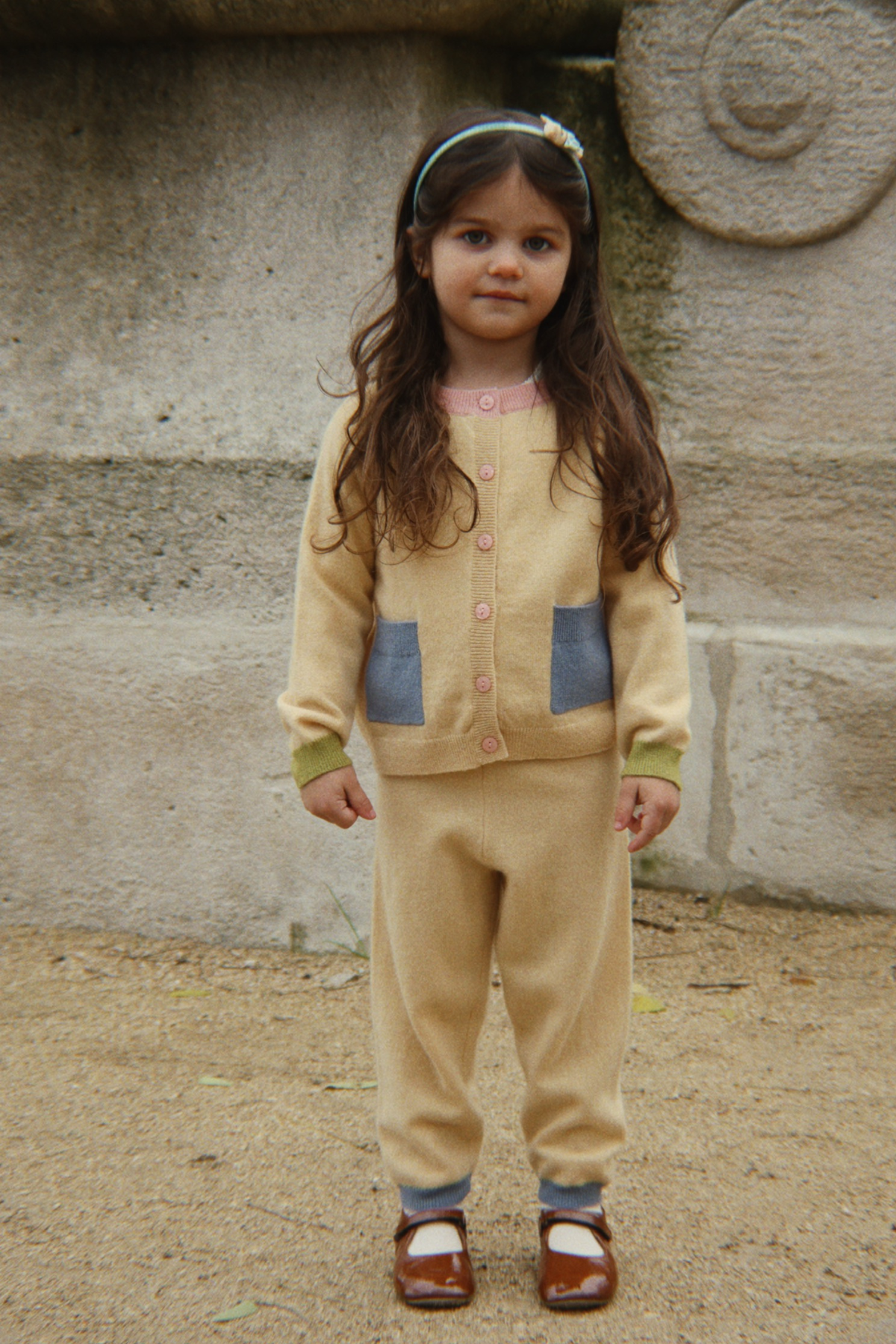 Strick Cardigan "Colletti" aus 100% Wolle | Yellow