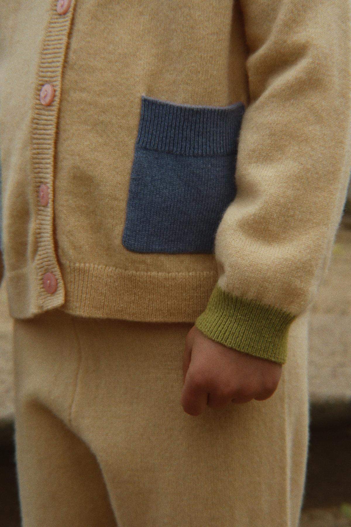 Strick Cardigan "Colletti" aus 100% Wolle | Yellow
