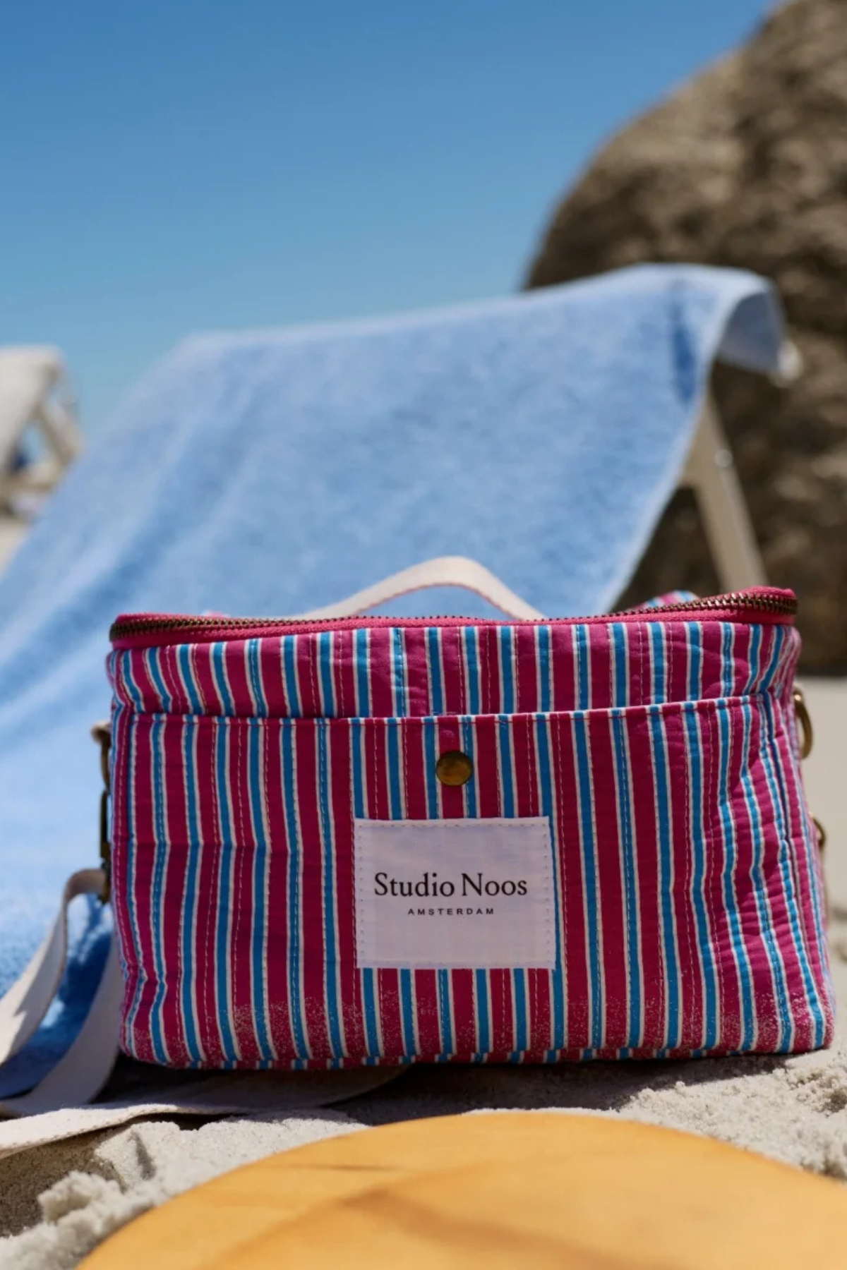 Kühltasche | Rosa Poplin Striped