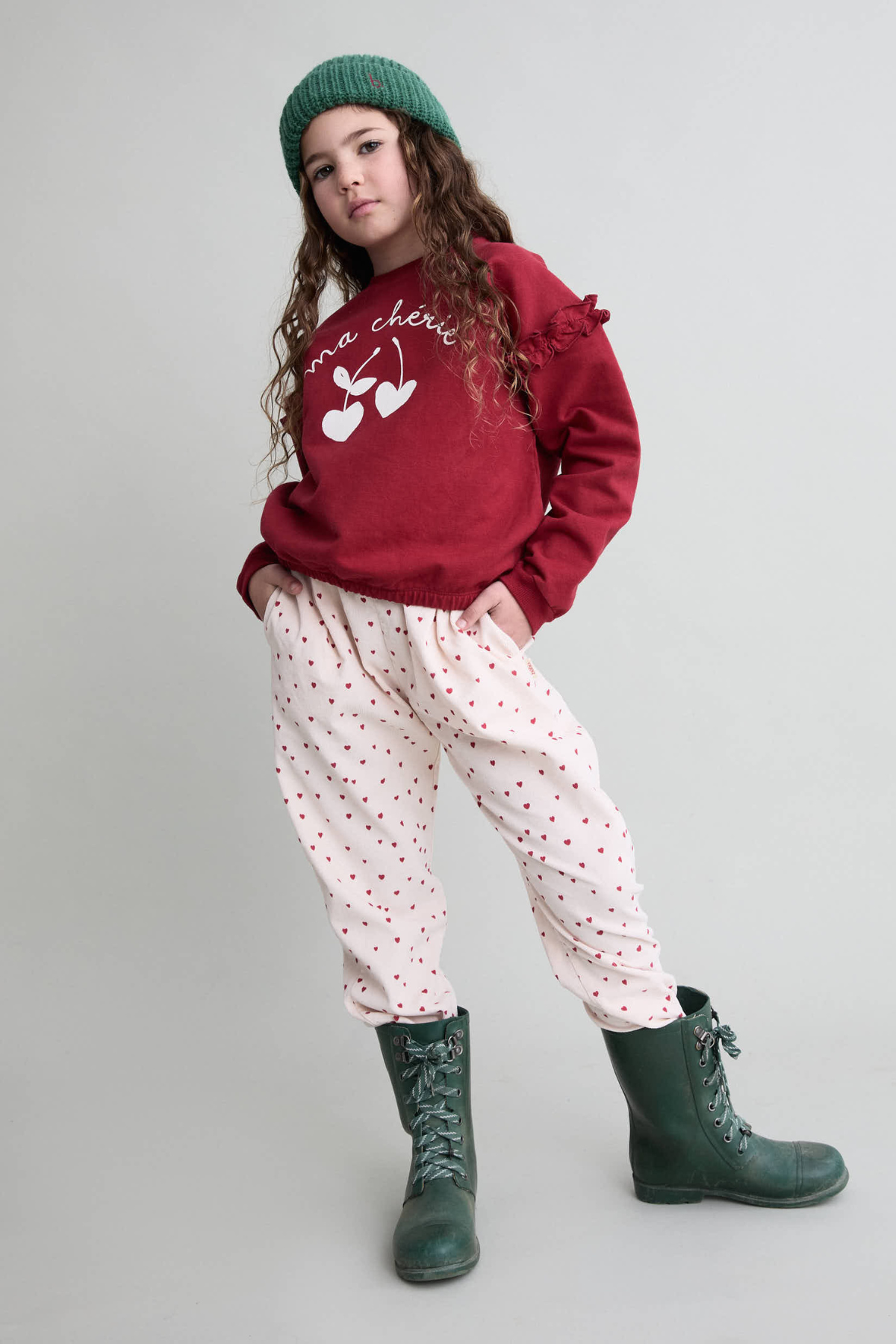 Cordhose "MINI CUORE" für Kids | CREAM PINK