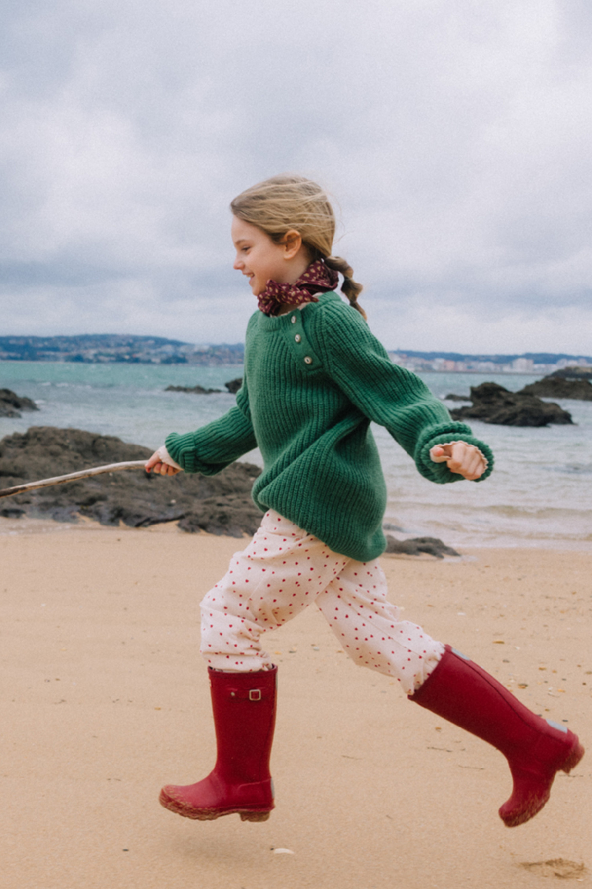 Cordhose "MINI CUORE" für Kids | CREAM PINK
