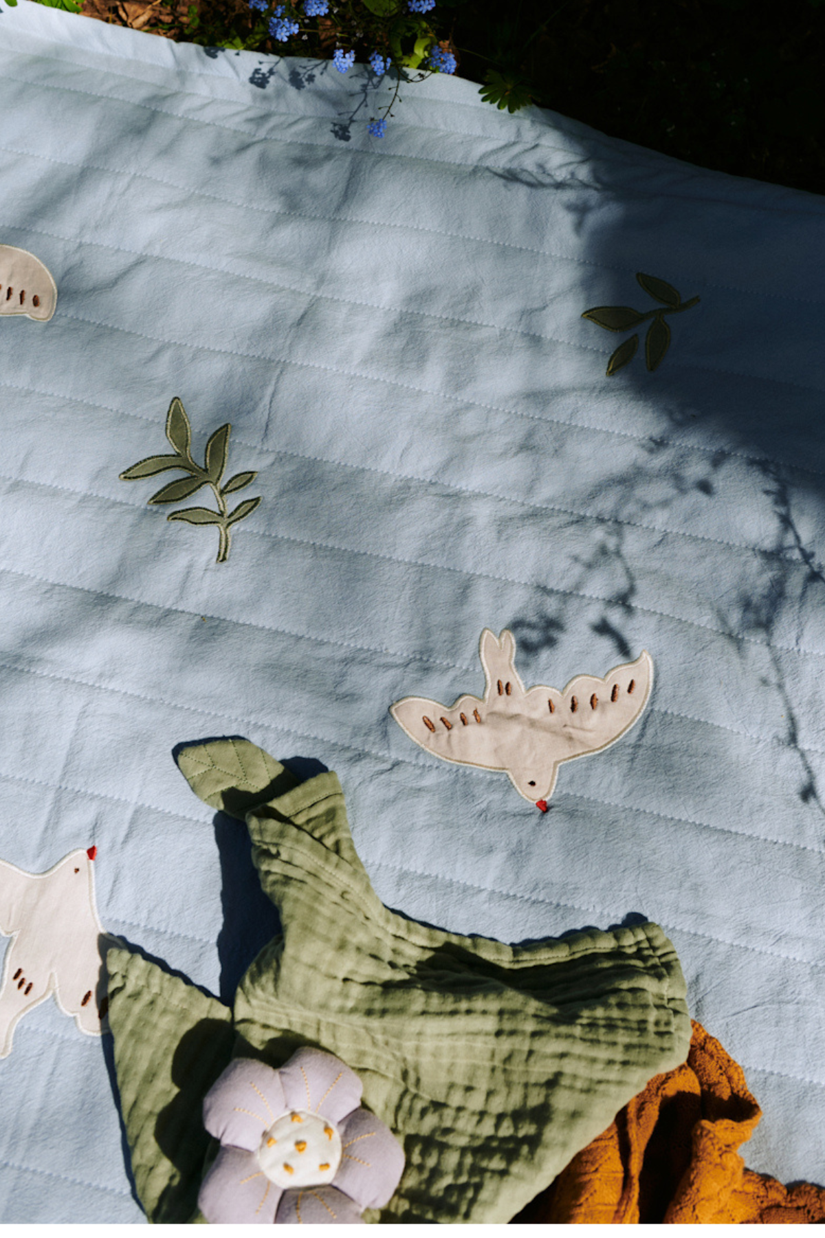 Steppdecke "Cassia" | Sky Blue