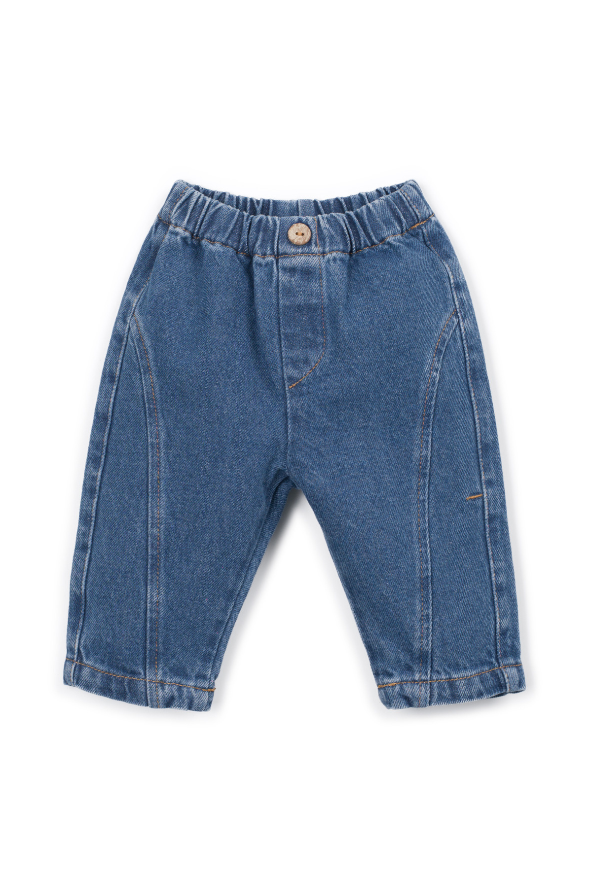 Jeans mit elastischem Bund | Blue Denim
