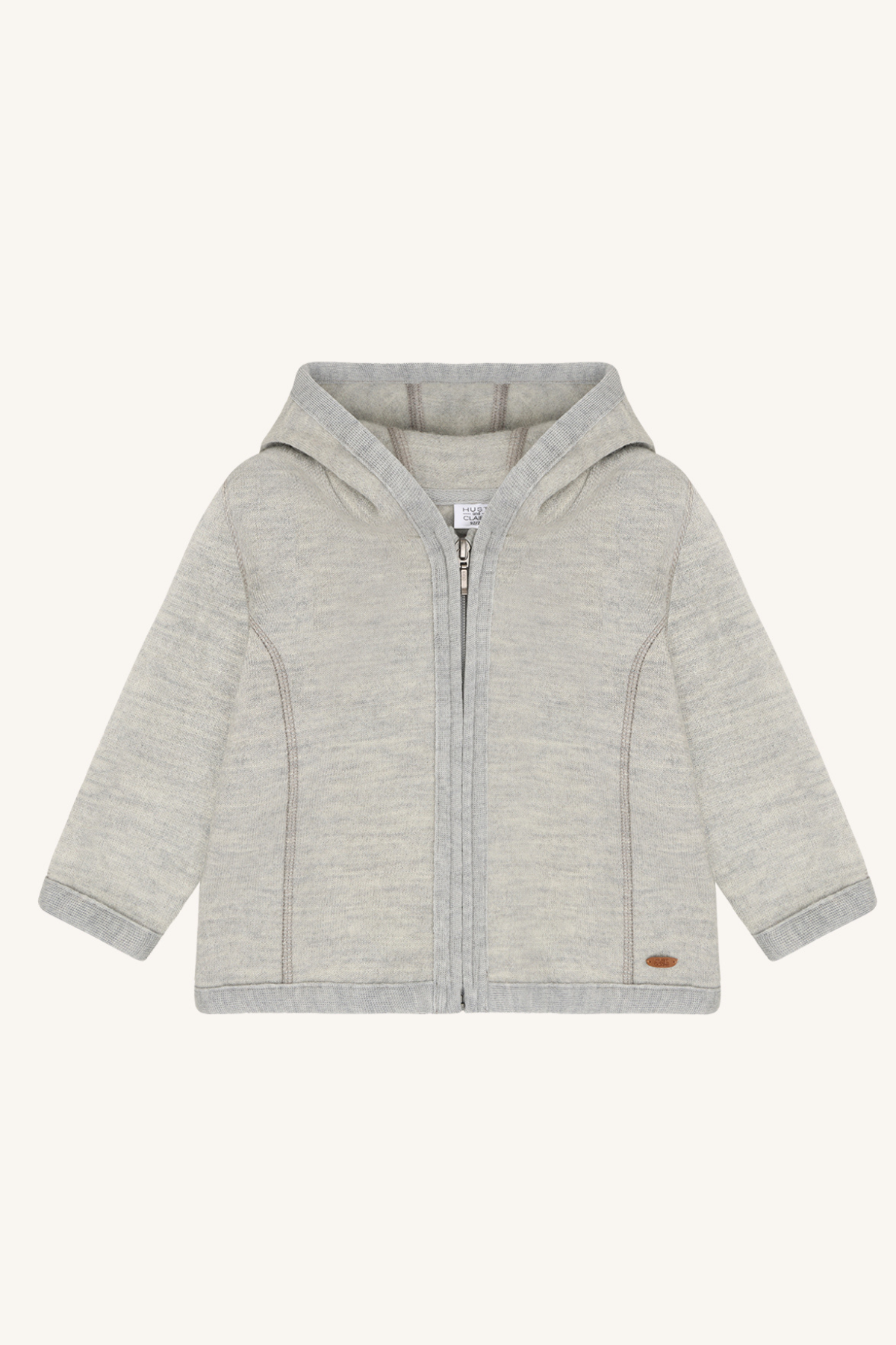 Wollwalk-Jacke "Ebba" | Light grey melange
