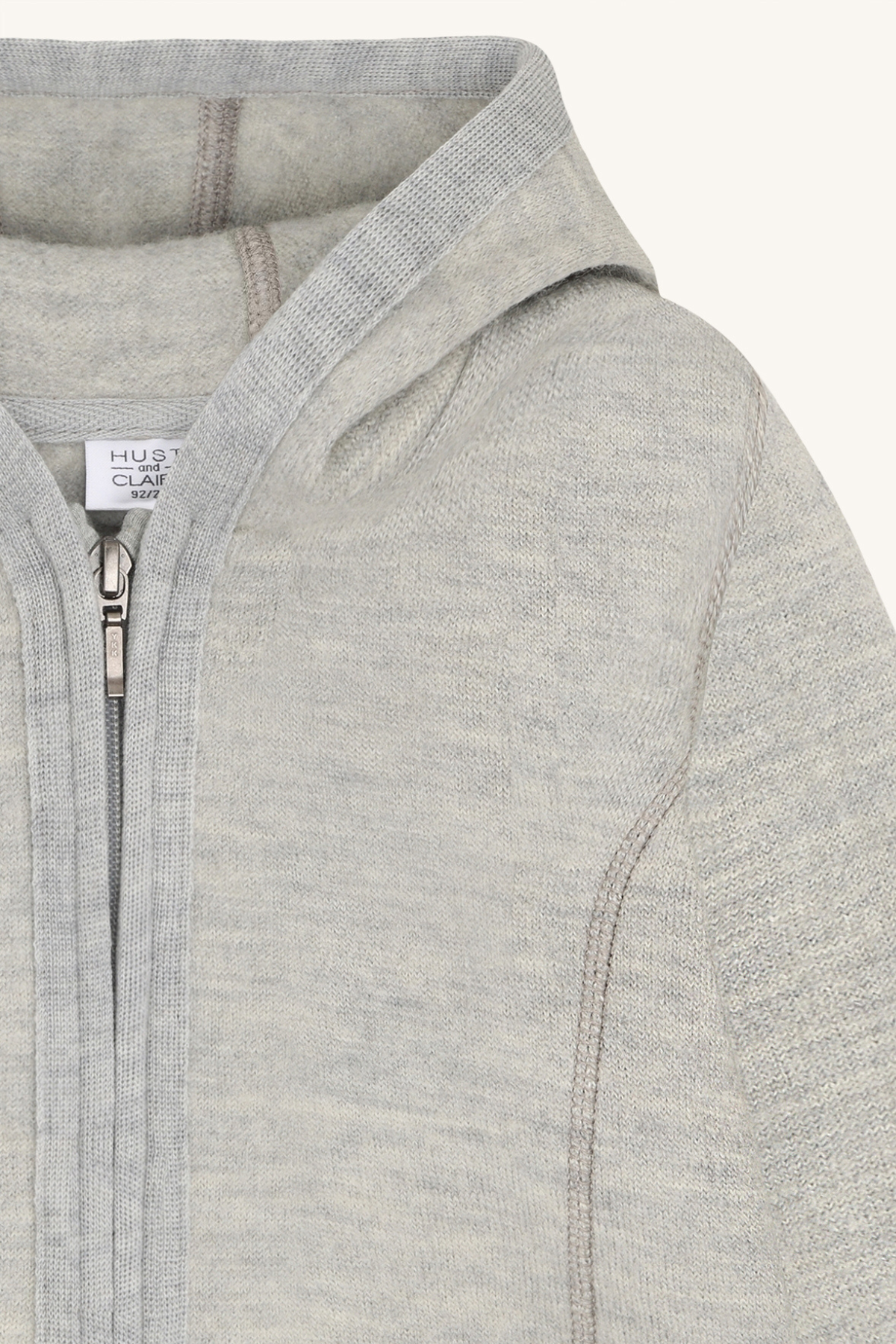 Wollwalk-Jacke "Ebba" | Light grey melange
