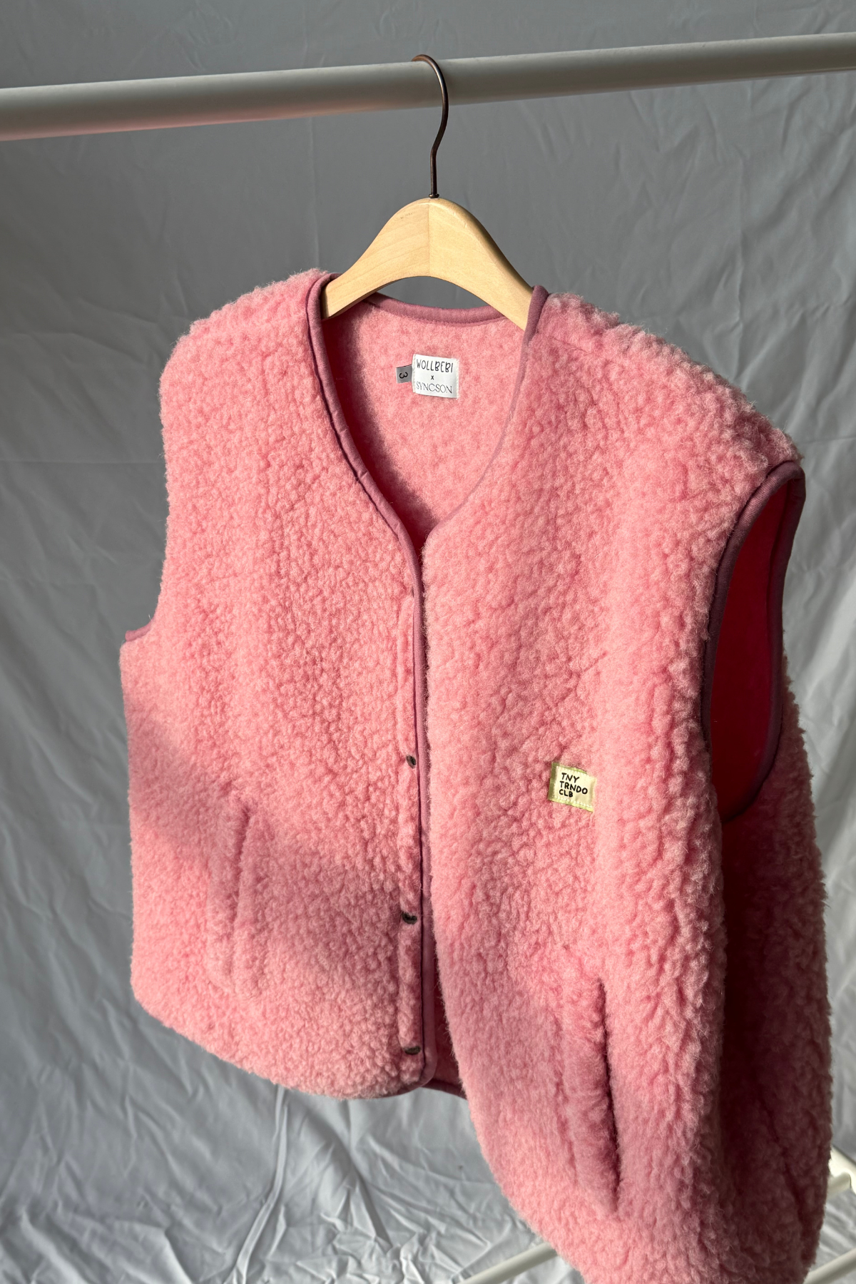 Wollweste Erwachsene "Tiny Tornado Club" | Pink Melange