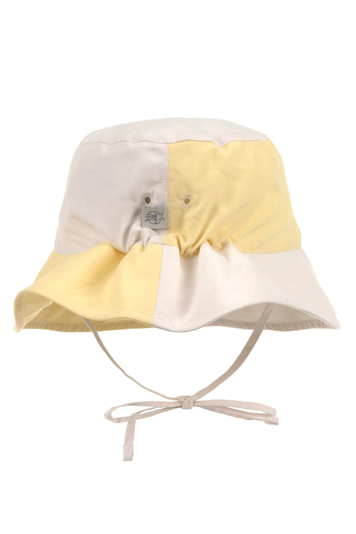 Fischerhut "Checkerboard" mit UV-Schutz 80 | Pale Yellow/Sea Salt